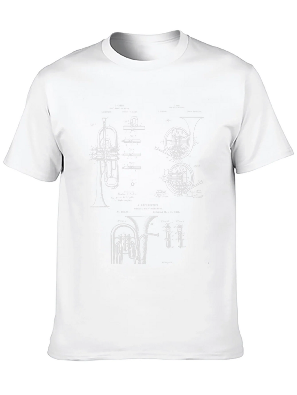 Musical Instrument Blueprint Graphic Tee product image 9