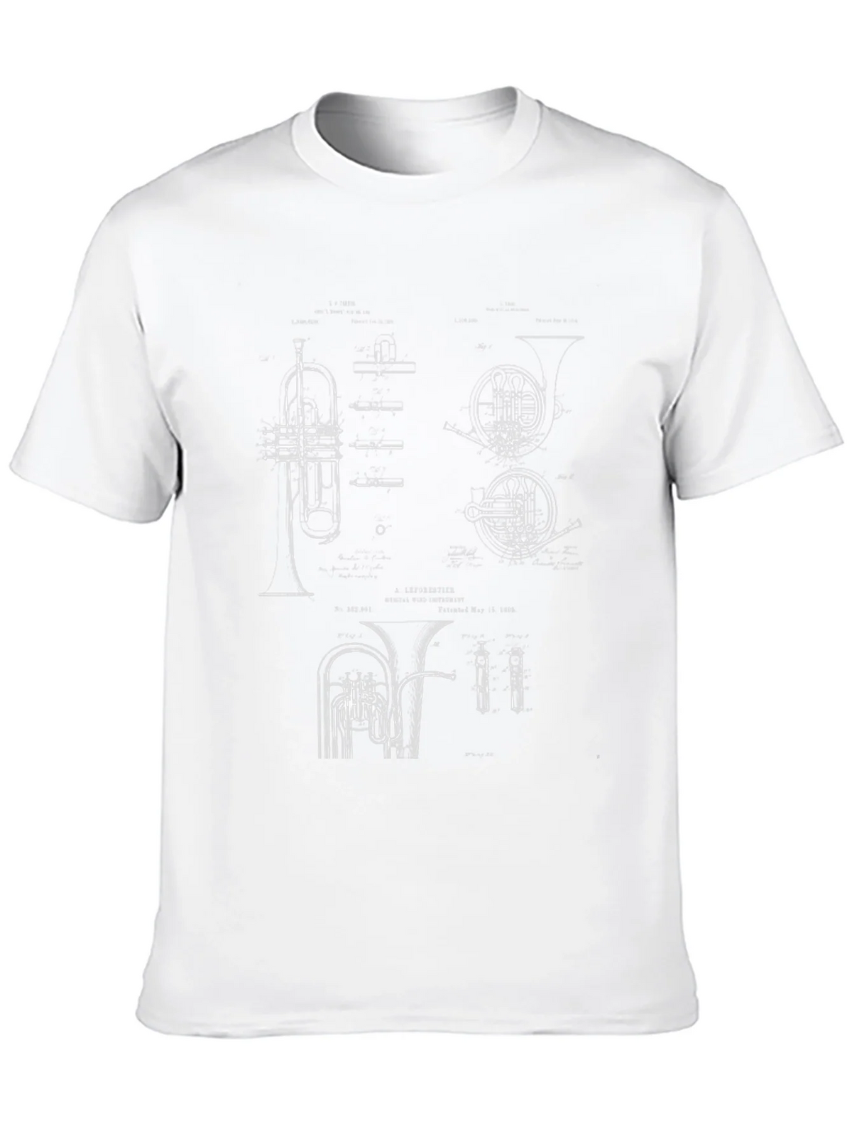 Musical Instrument Blueprint Graphic Tee product image 9