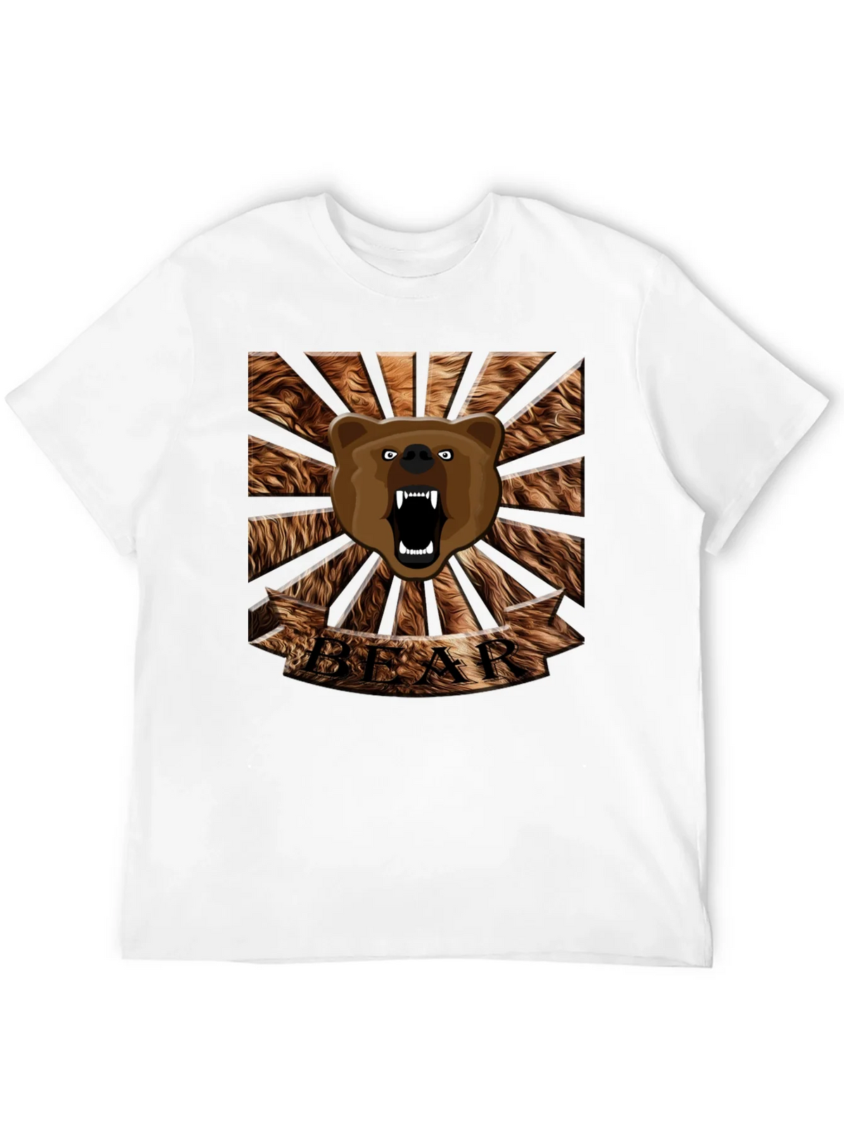 Roaring Bear Graphic T-Shirt - Mens Black Crew Neck Tee product image 11