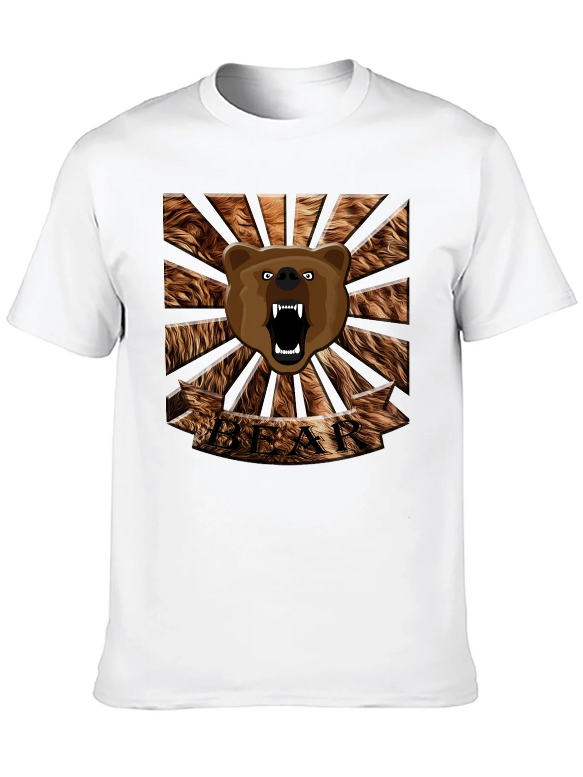 Roaring Bear Graphic T-Shirt - Mens Black Crew Neck Tee product image 9
