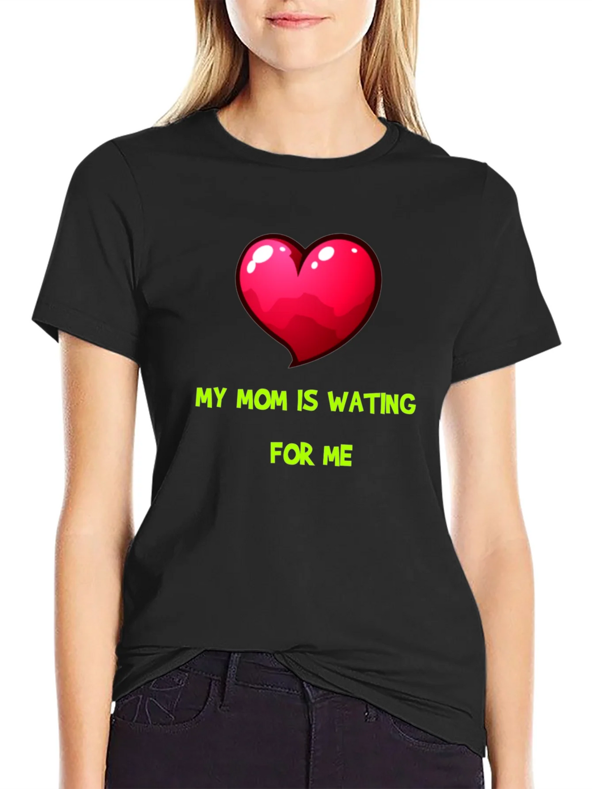 My Mom Is Waiting For Me Graphic Tee product image 2