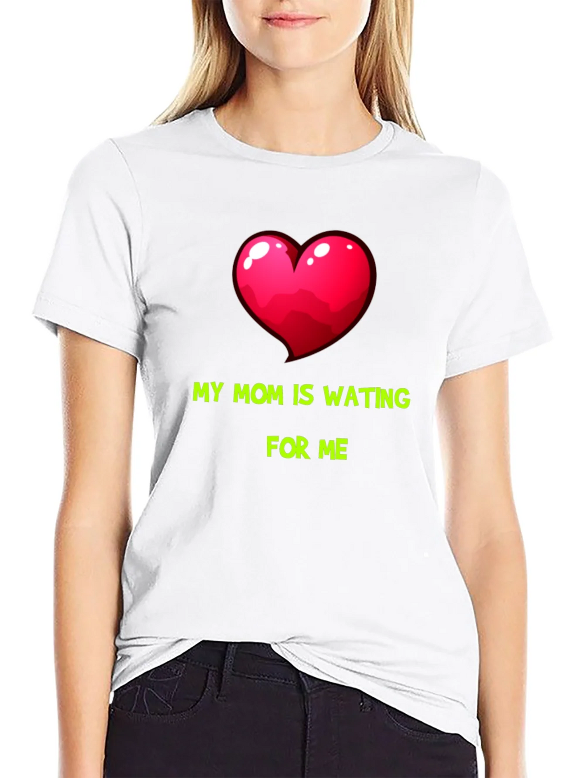 My Mom Is Waiting For Me Graphic Tee product image 8