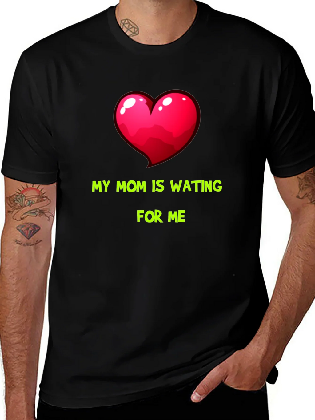 My Mom Is Waiting For Me Graphic Tee product image 1