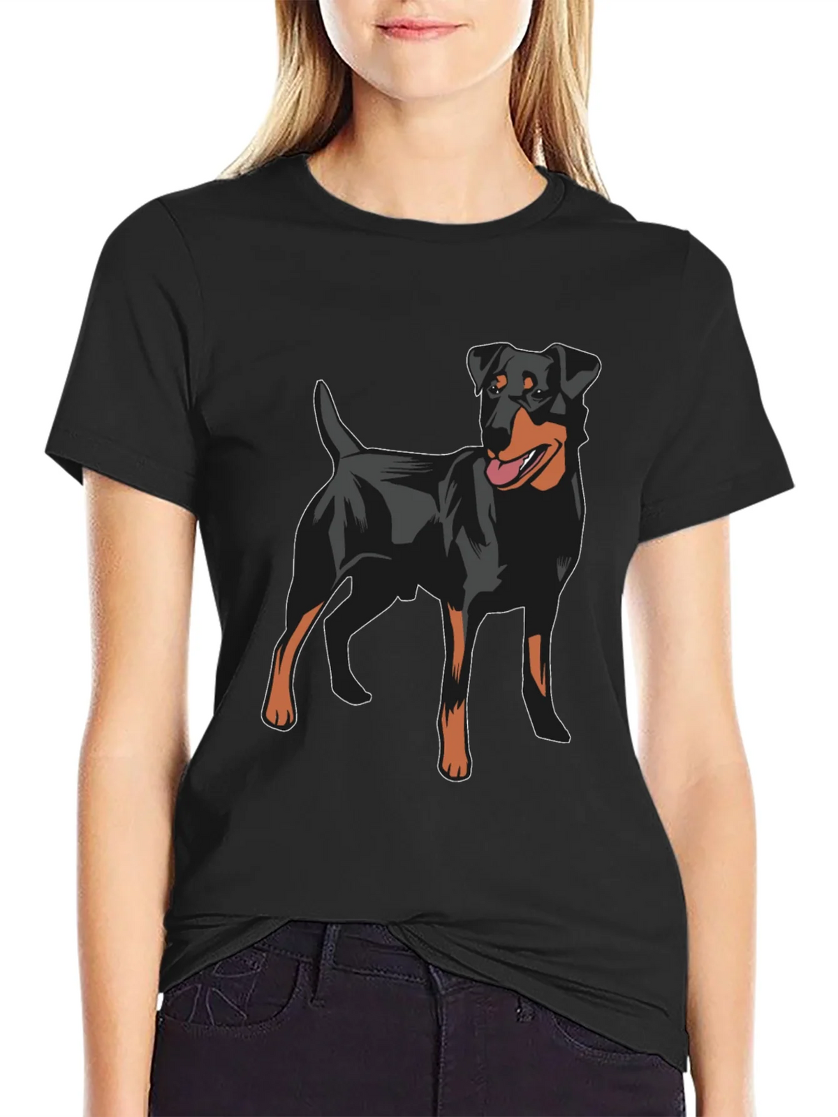 Dog Lovers Black T-Shirt - Jagdterrier Graphic Tee product image 2