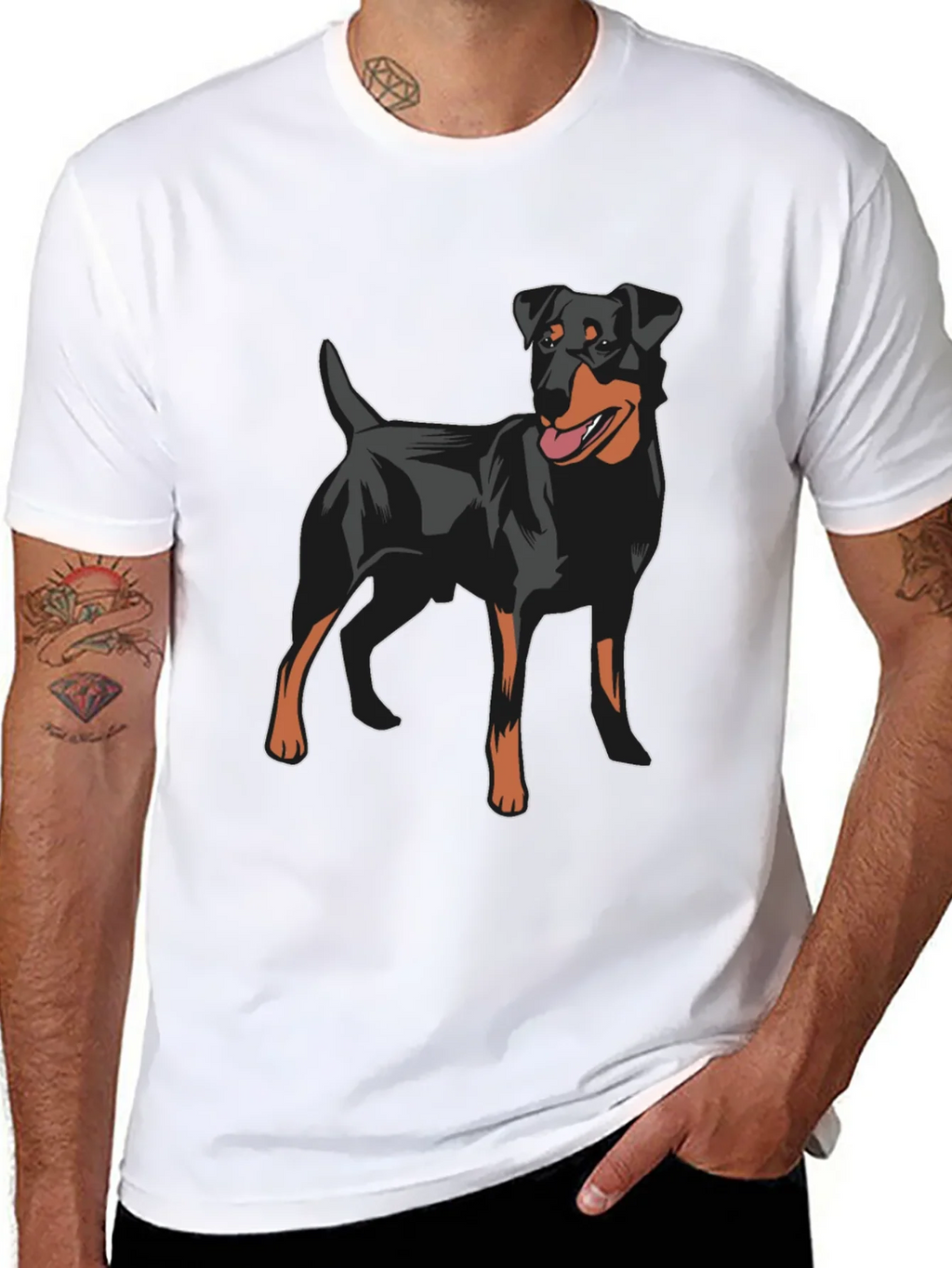 Dog Lovers Black T-Shirt - Jagdterrier Graphic Tee product image 7