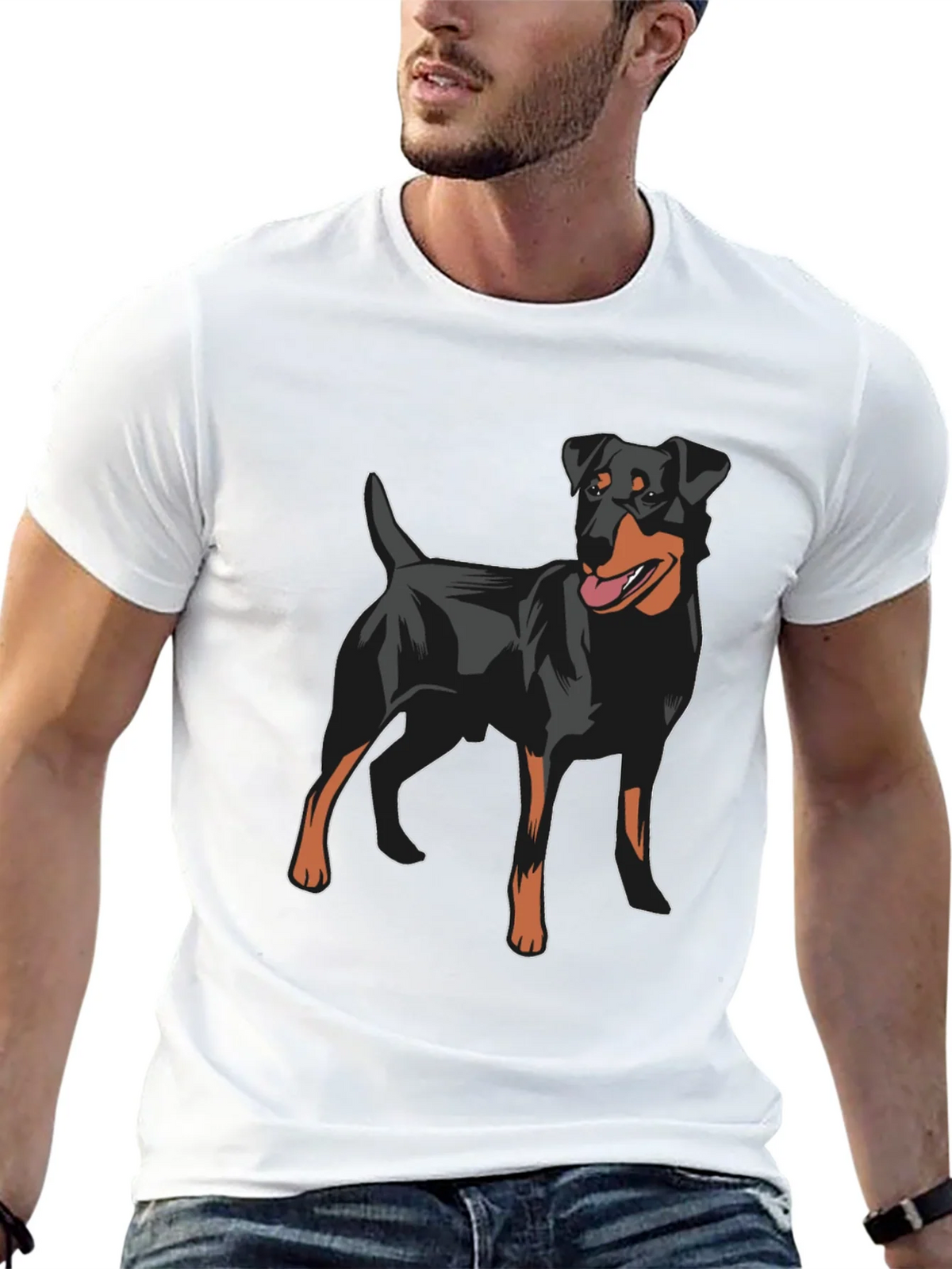 Dog Lovers Black T-Shirt - Jagdterrier Graphic Tee product image 12