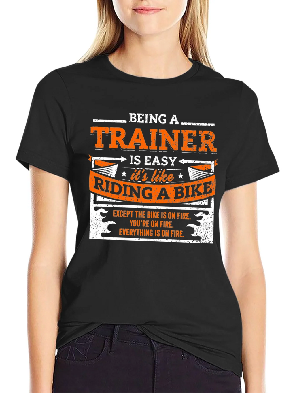 Being a Trainer is Easy Like Riding a Bike T-Shirt product image 2