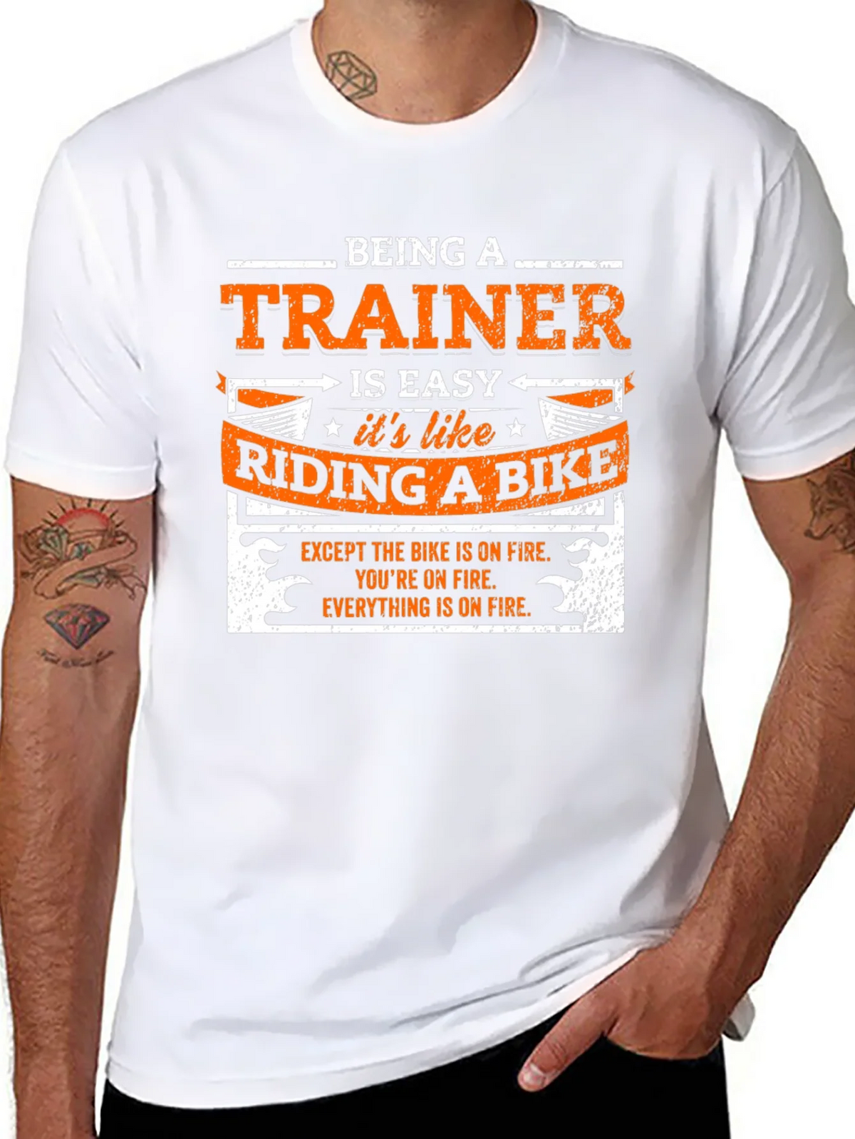 Being a Trainer is Easy Like Riding a Bike T-Shirt product image 7