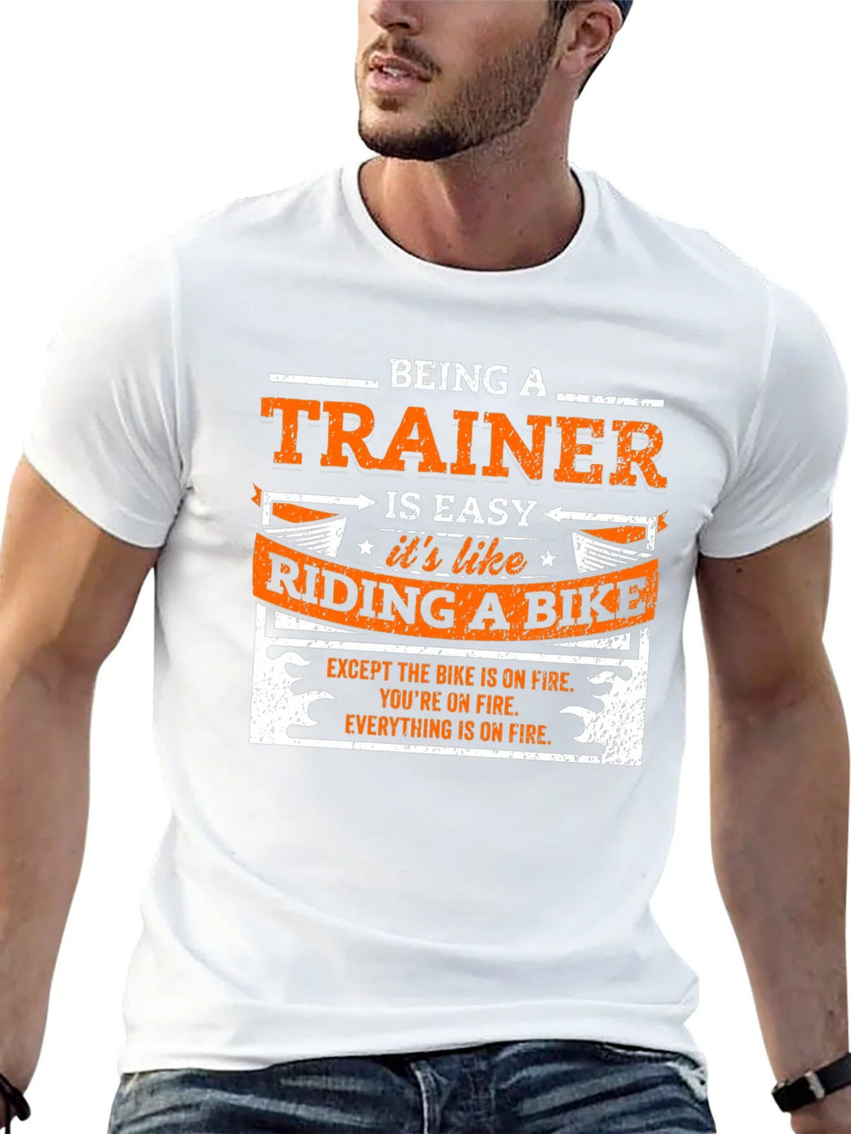 Being a Trainer is Easy Like Riding a Bike T-Shirt product image 12