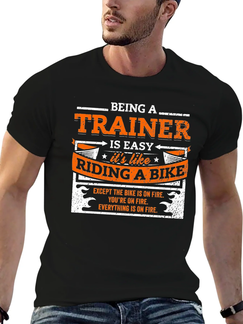 Being a Trainer is Easy Like Riding a Bike T-Shirt product image 6