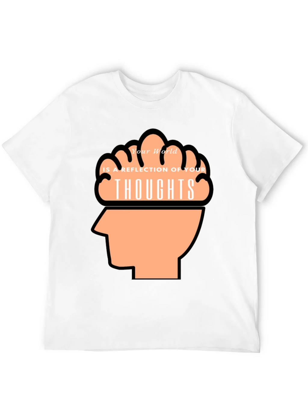 Thoughtful Reflection Graphic Tee - Mens Black T-Shirt product image 11