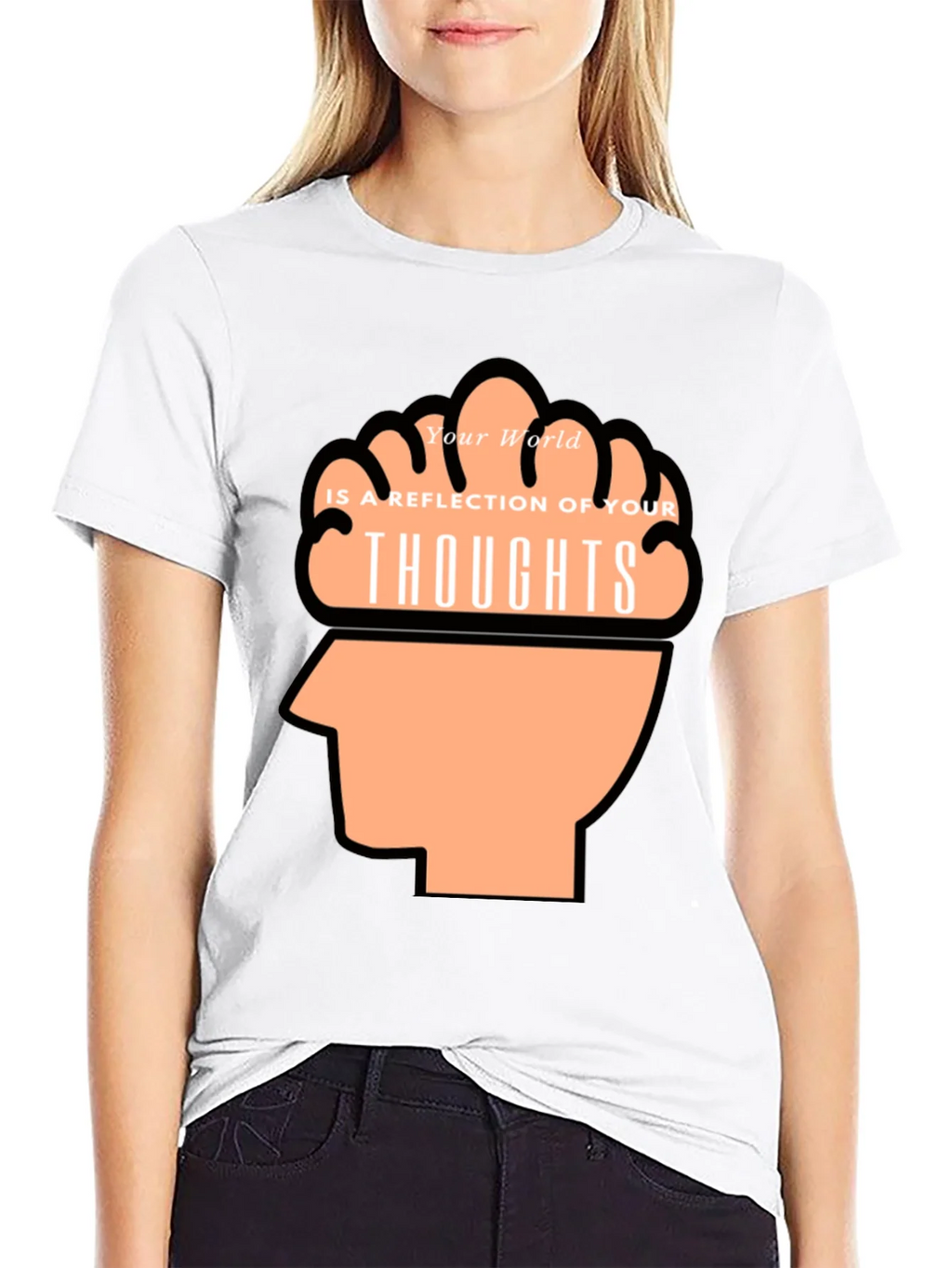 Thoughtful Reflection Graphic Tee - Mens Black T-Shirt product image 8