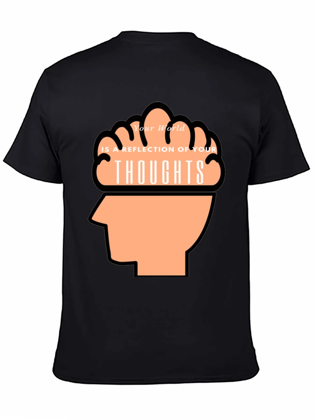 Thoughtful Reflection Graphic Tee - Mens Black T-Shirt product image 4