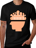 Thoughtful Reflection Graphic Tee - Mens Black T-Shirt product image 1