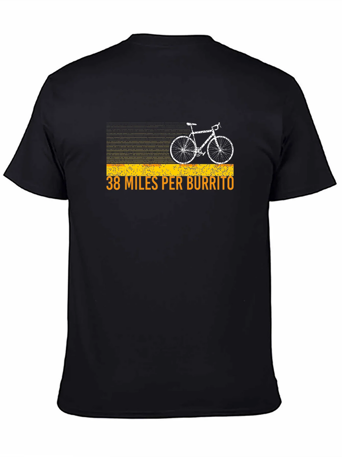 38 Miles Per Burrito Funny Cycling T-Shirt product image 4