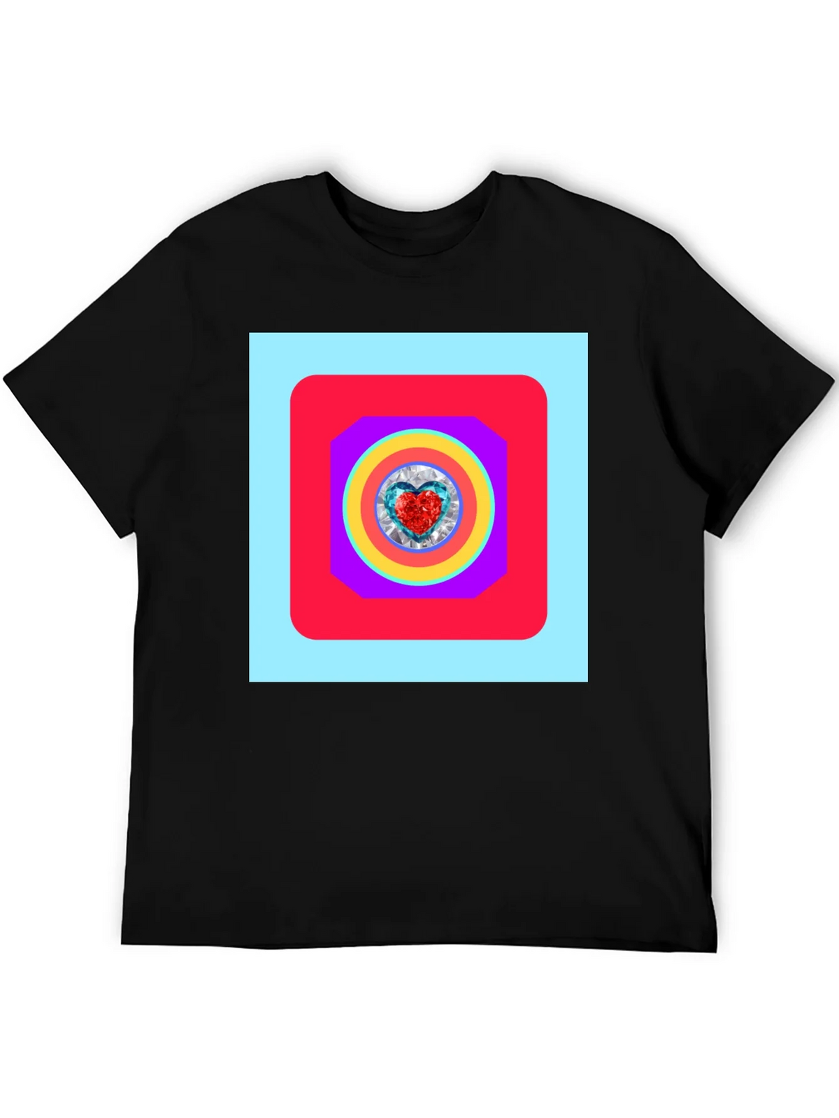 Geometric Heart Graphic Tee - Stylish Menswear product image 5