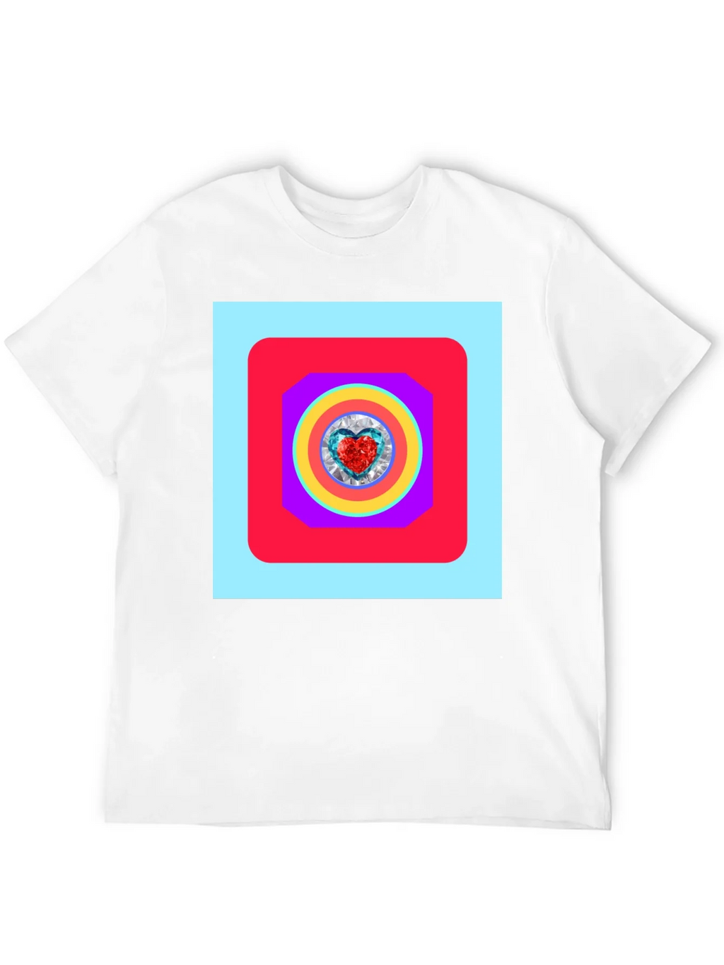 Geometric Heart Graphic Tee - Stylish Menswear product image 11