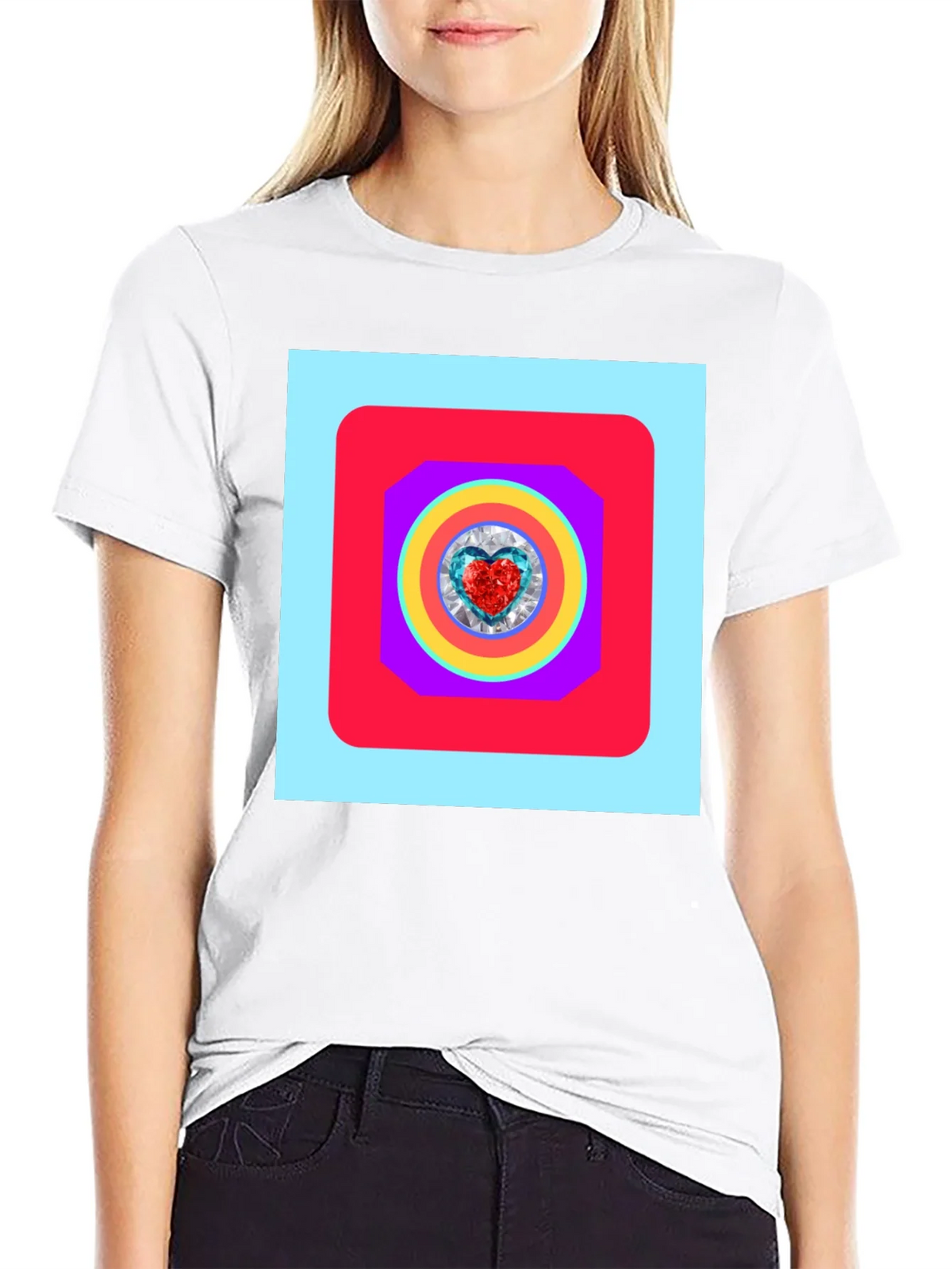 Geometric Heart Graphic Tee - Stylish Menswear product image 8