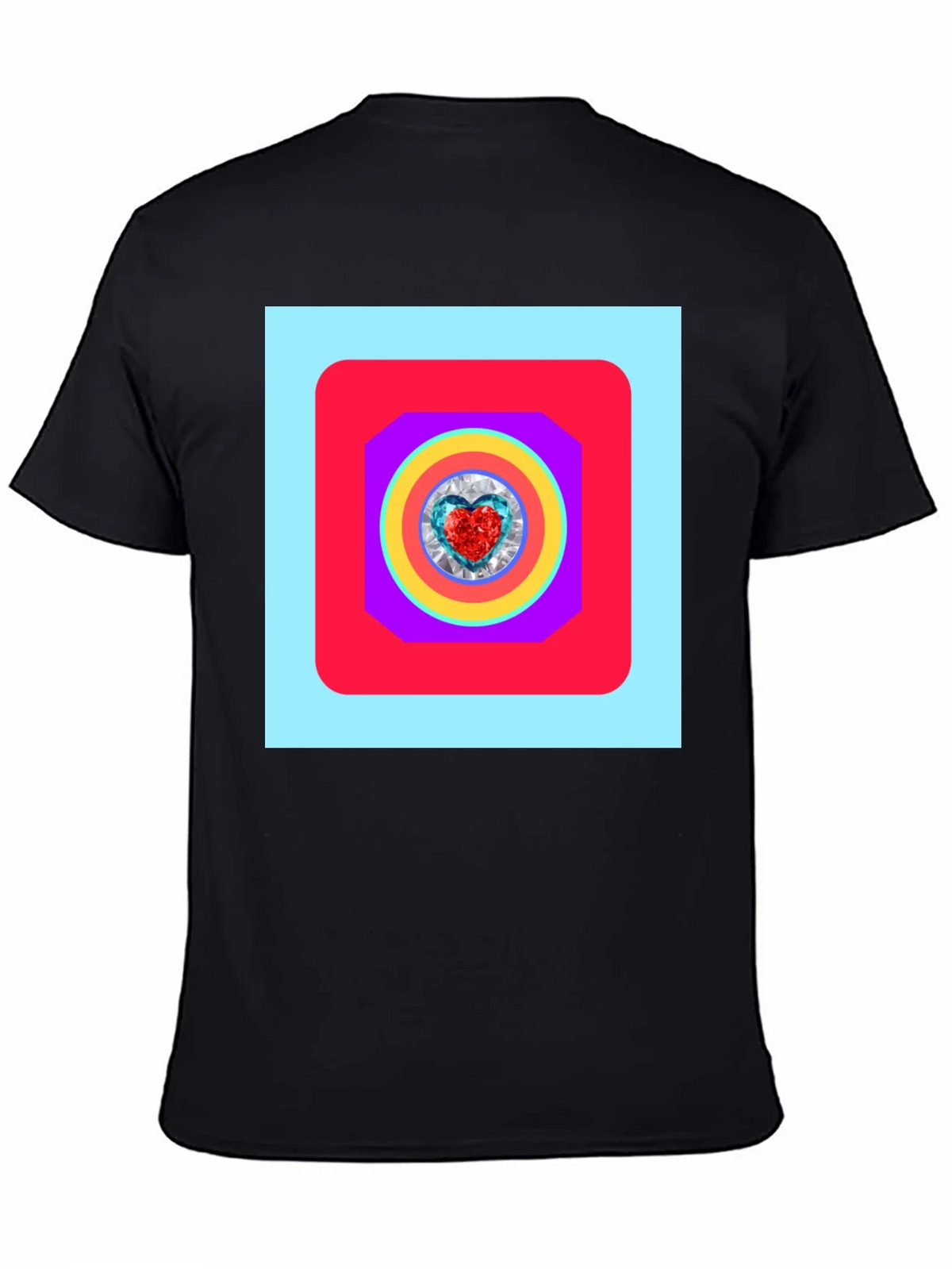 Geometric Heart Graphic Tee - Stylish Menswear product image 4