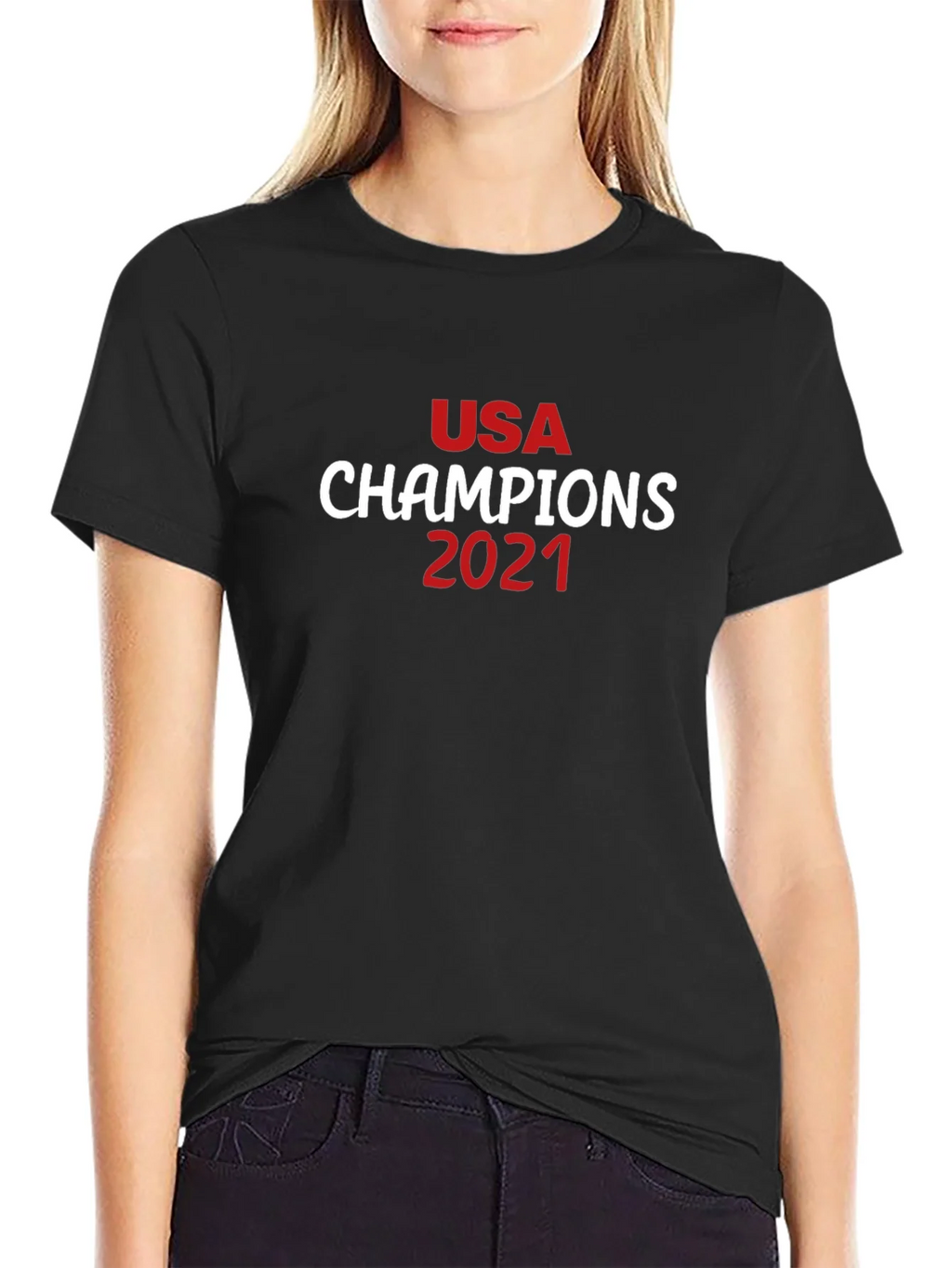 USA Champions 2021 Black T-Shirt product image 2