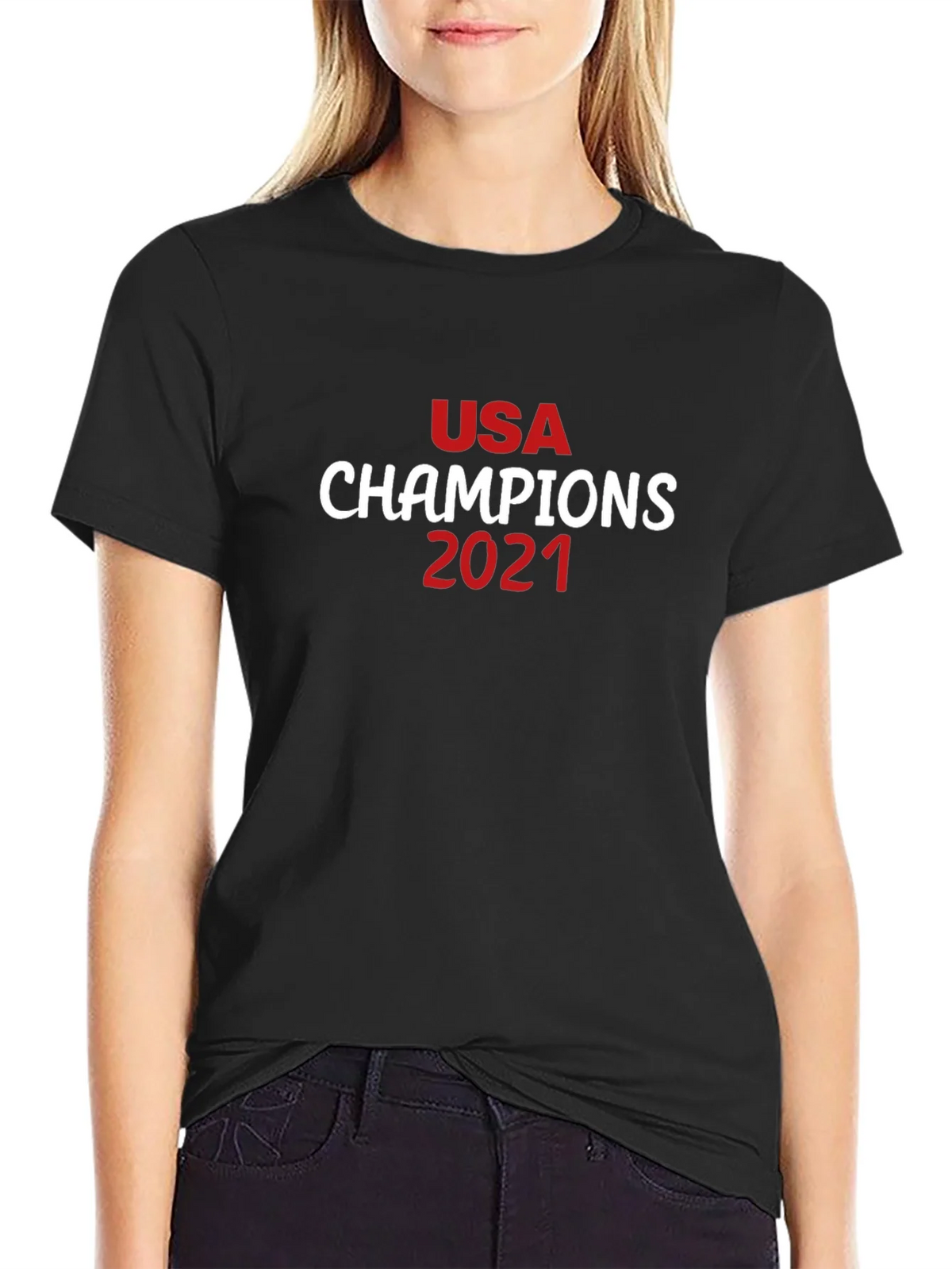 USA Champions 2021 Black T-Shirt product image 2