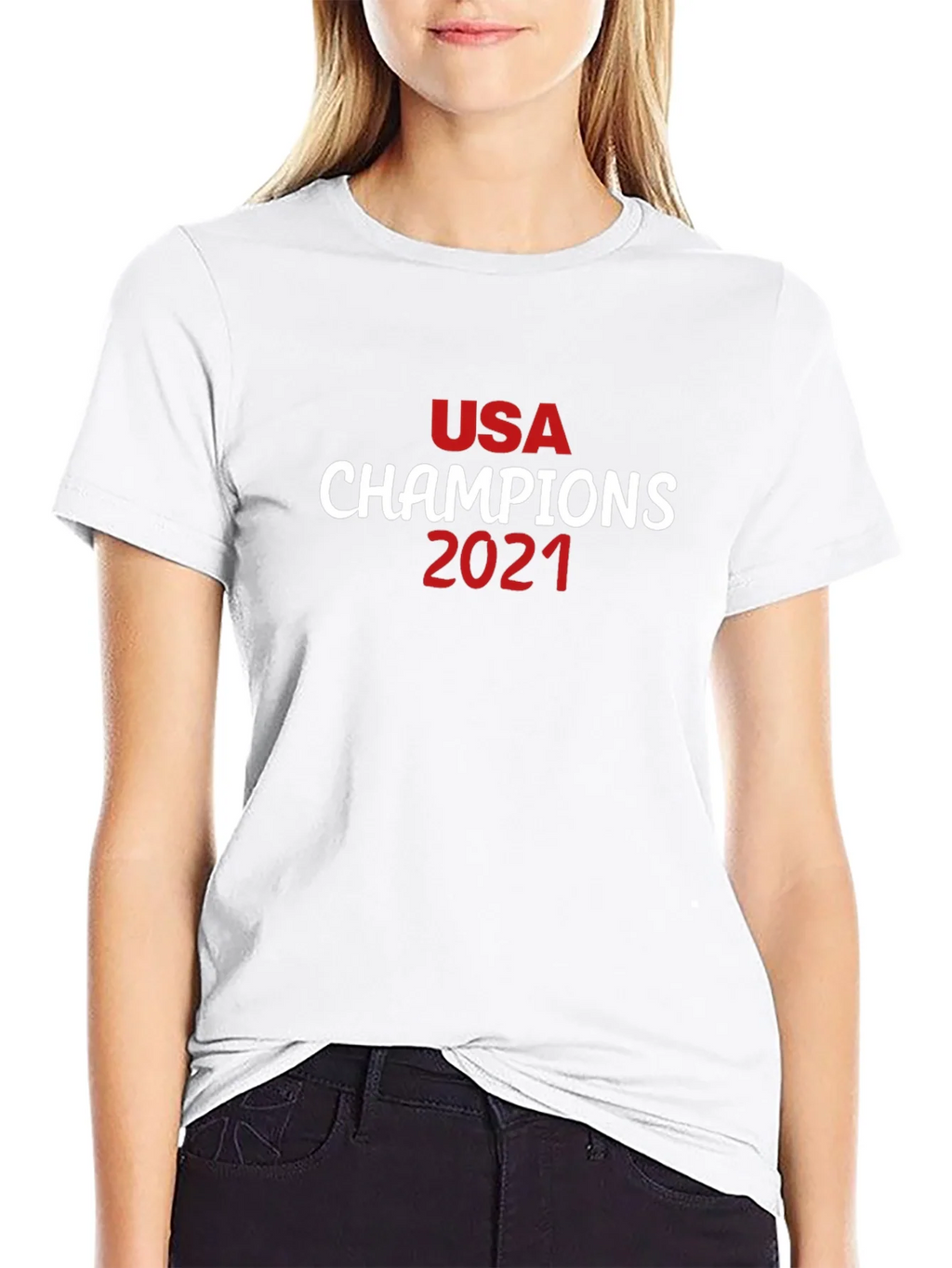 USA Champions 2021 Black T-Shirt product image 8