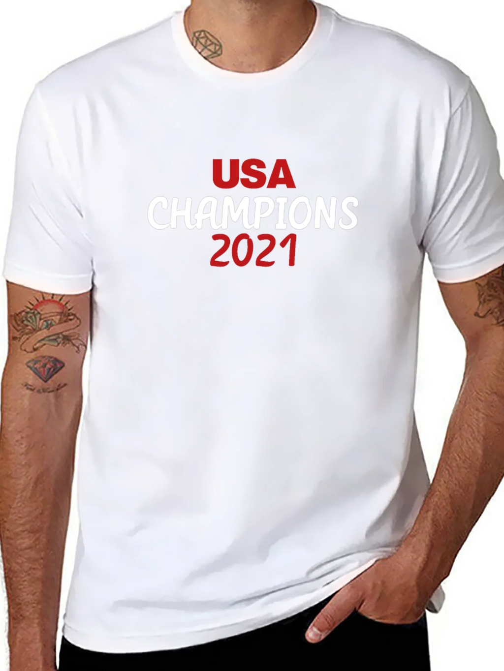 USA Champions 2021 Black T-Shirt product image 7
