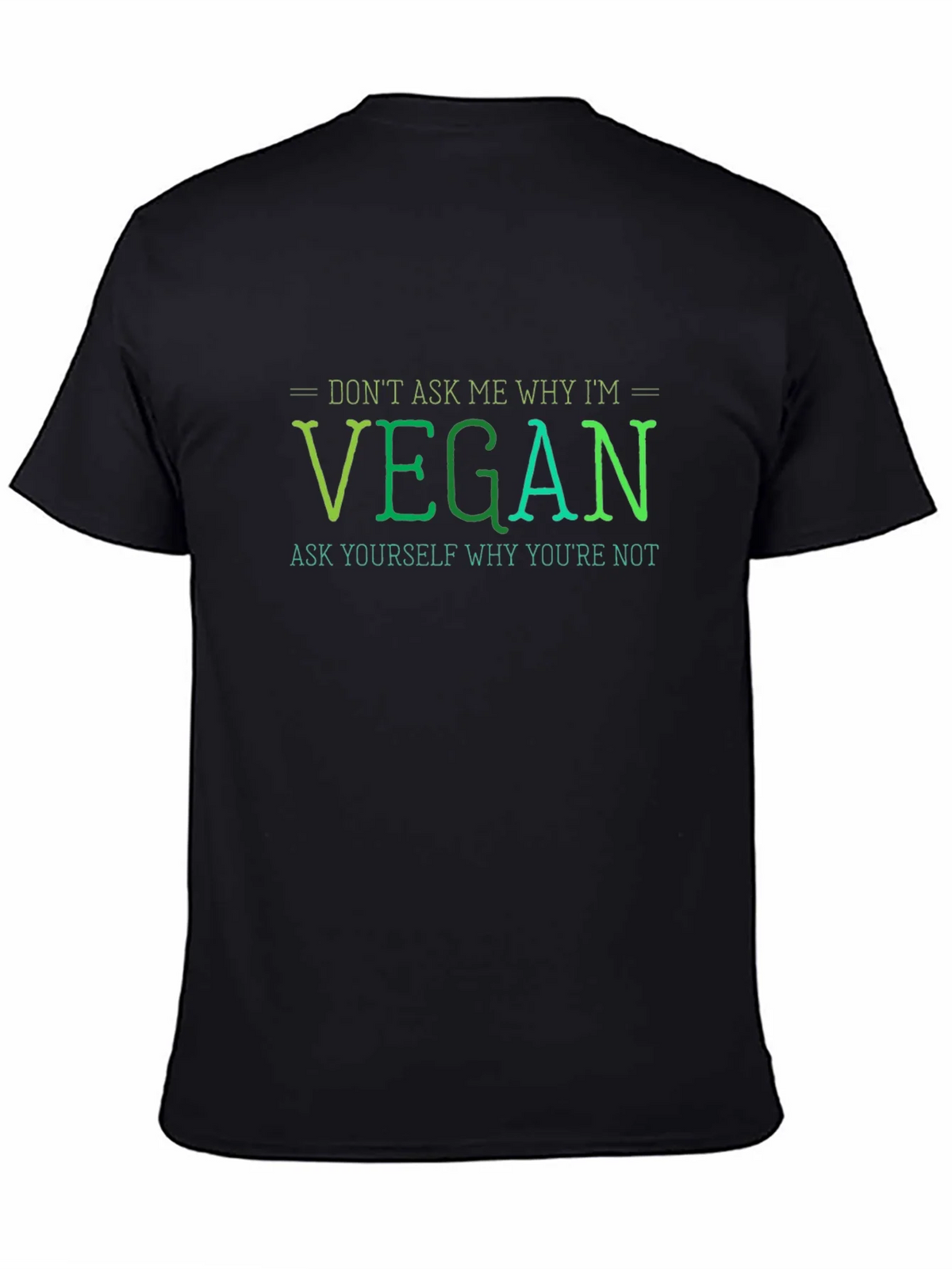 Vegan Statement T-Shirt - Ask Yourself product image 4