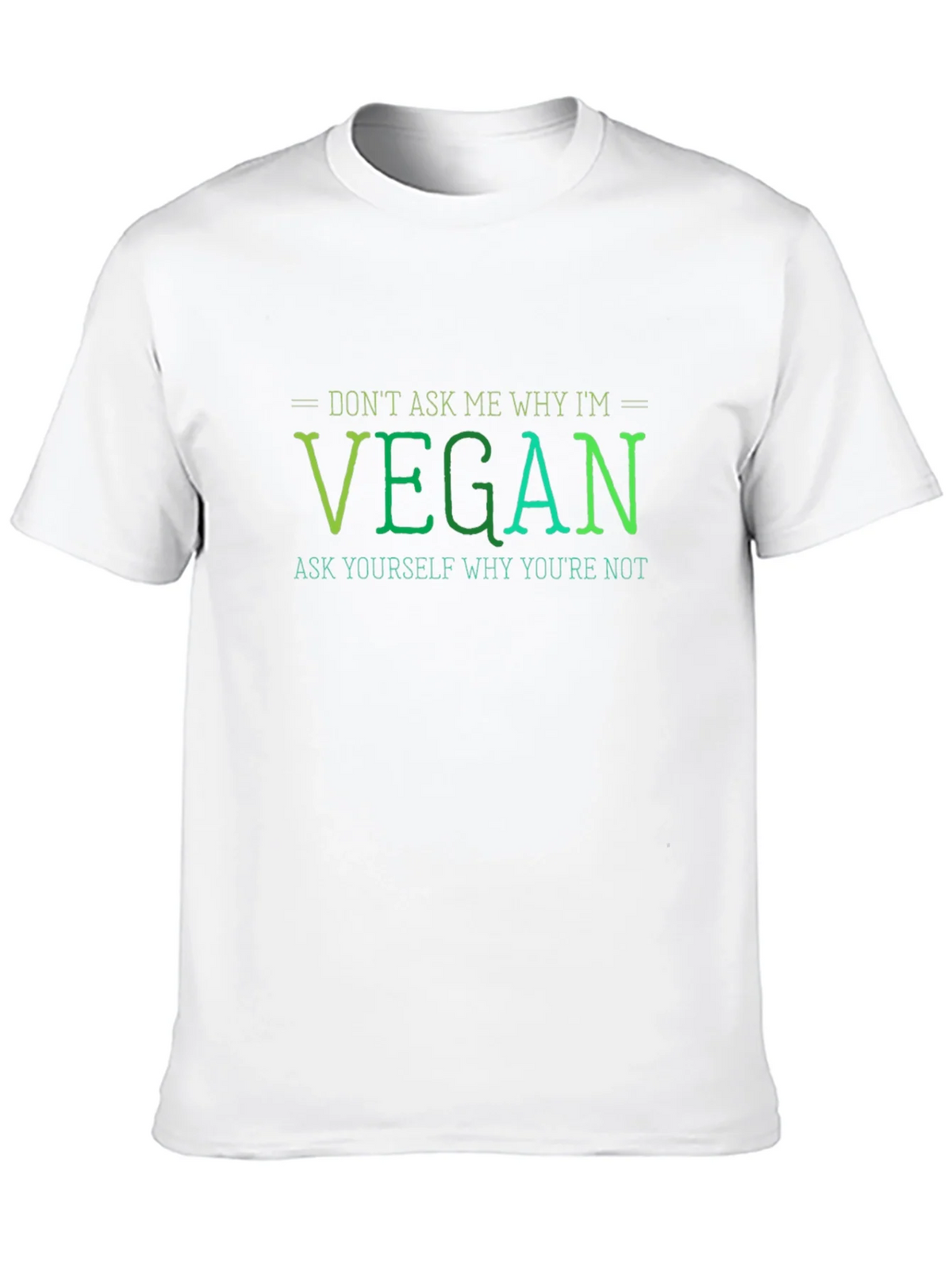 Vegan Statement T-Shirt - Ask Yourself product image 9