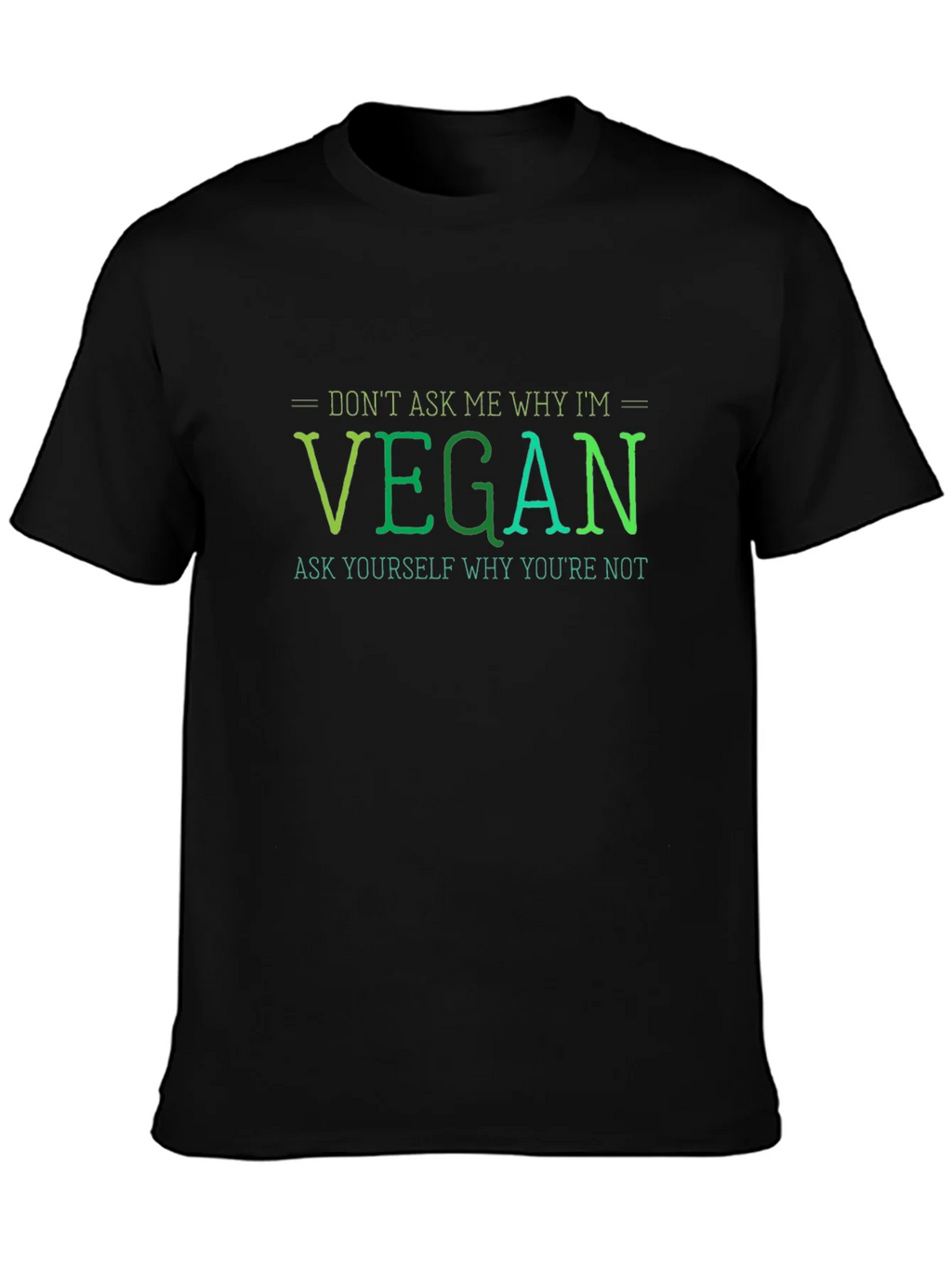 Vegan Statement T-Shirt - Ask Yourself product image 3