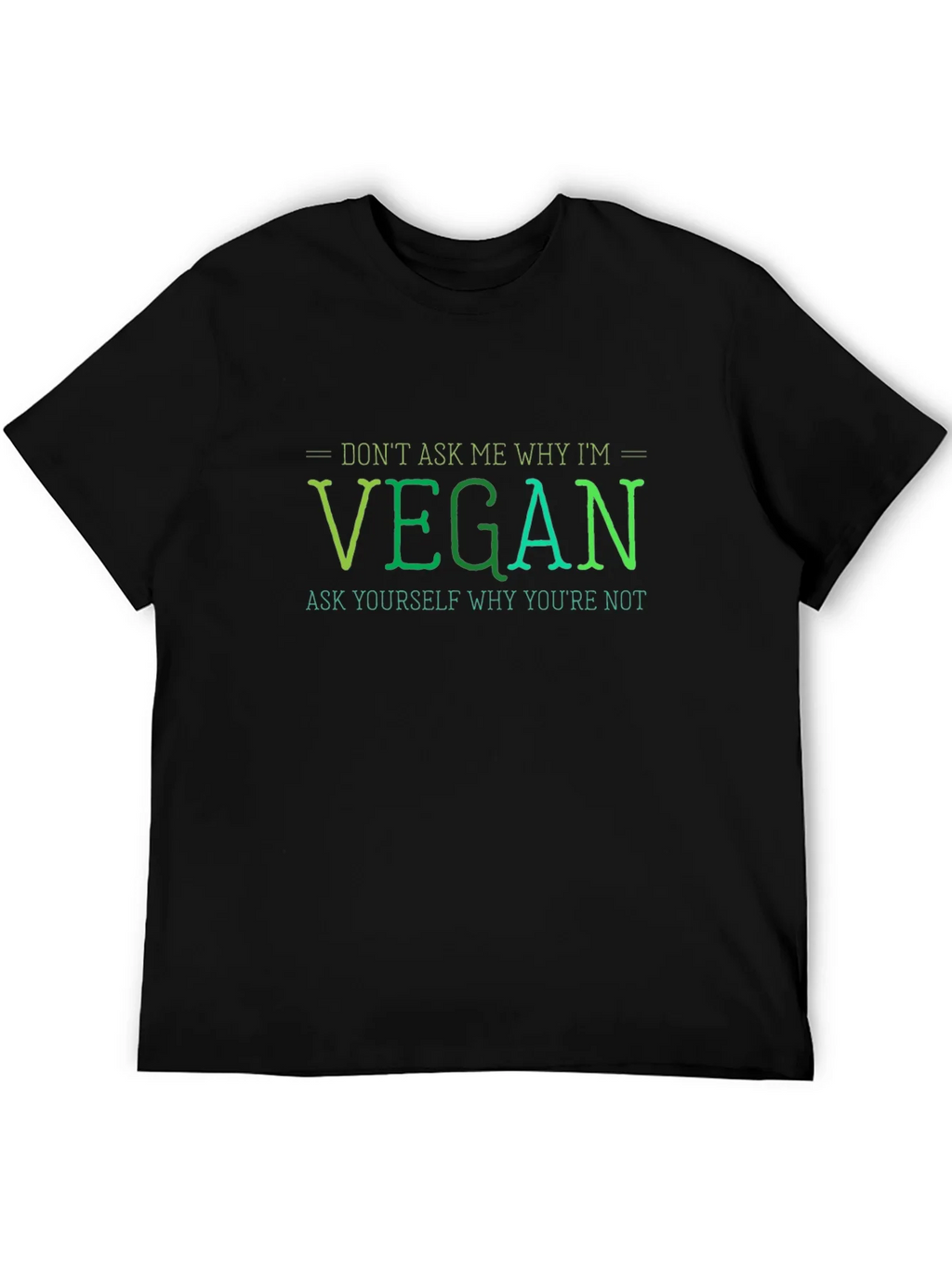 Vegan Statement T-Shirt - Ask Yourself product image 5