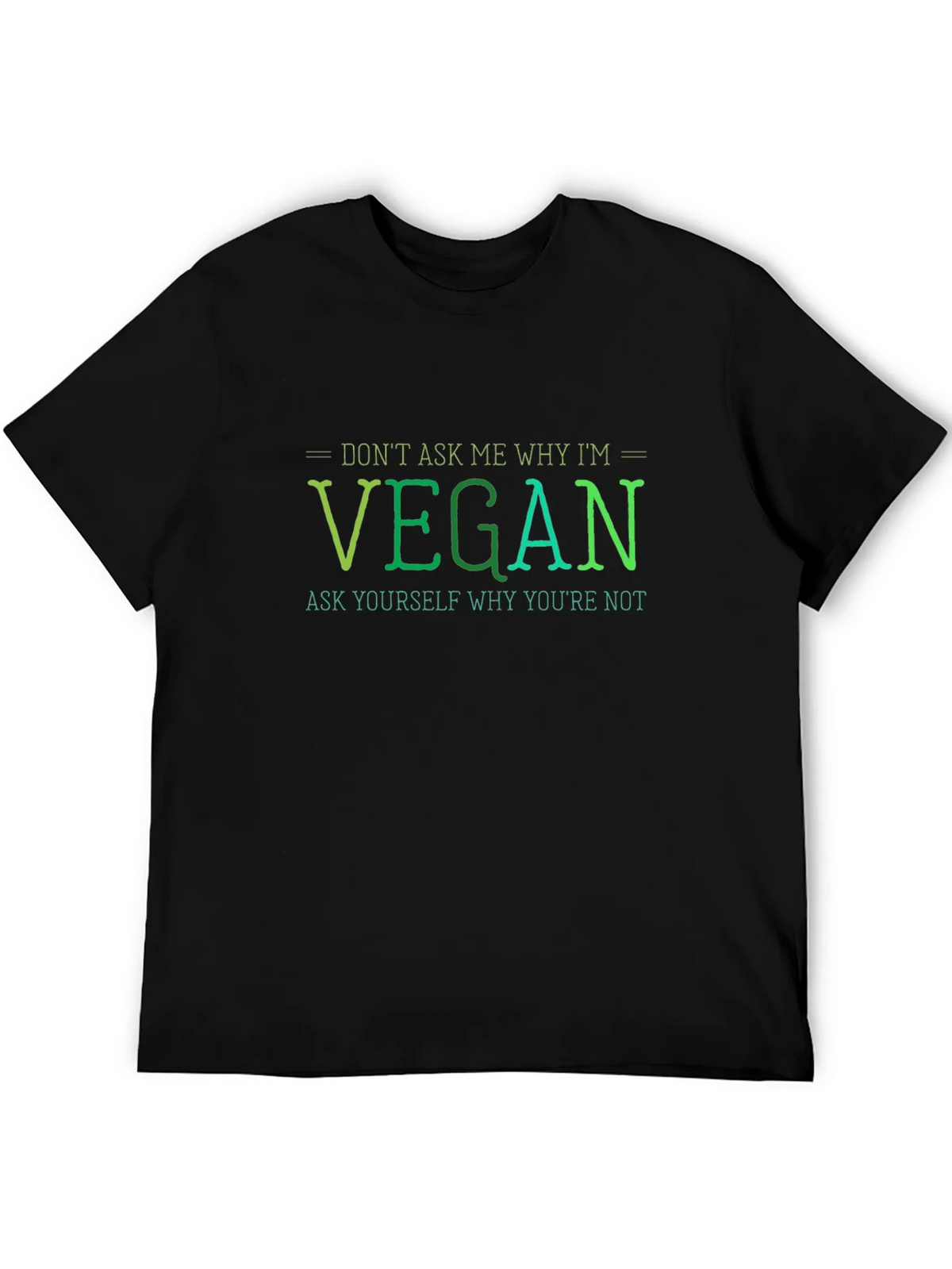 Vegan Statement T-Shirt - Ask Yourself product image 5