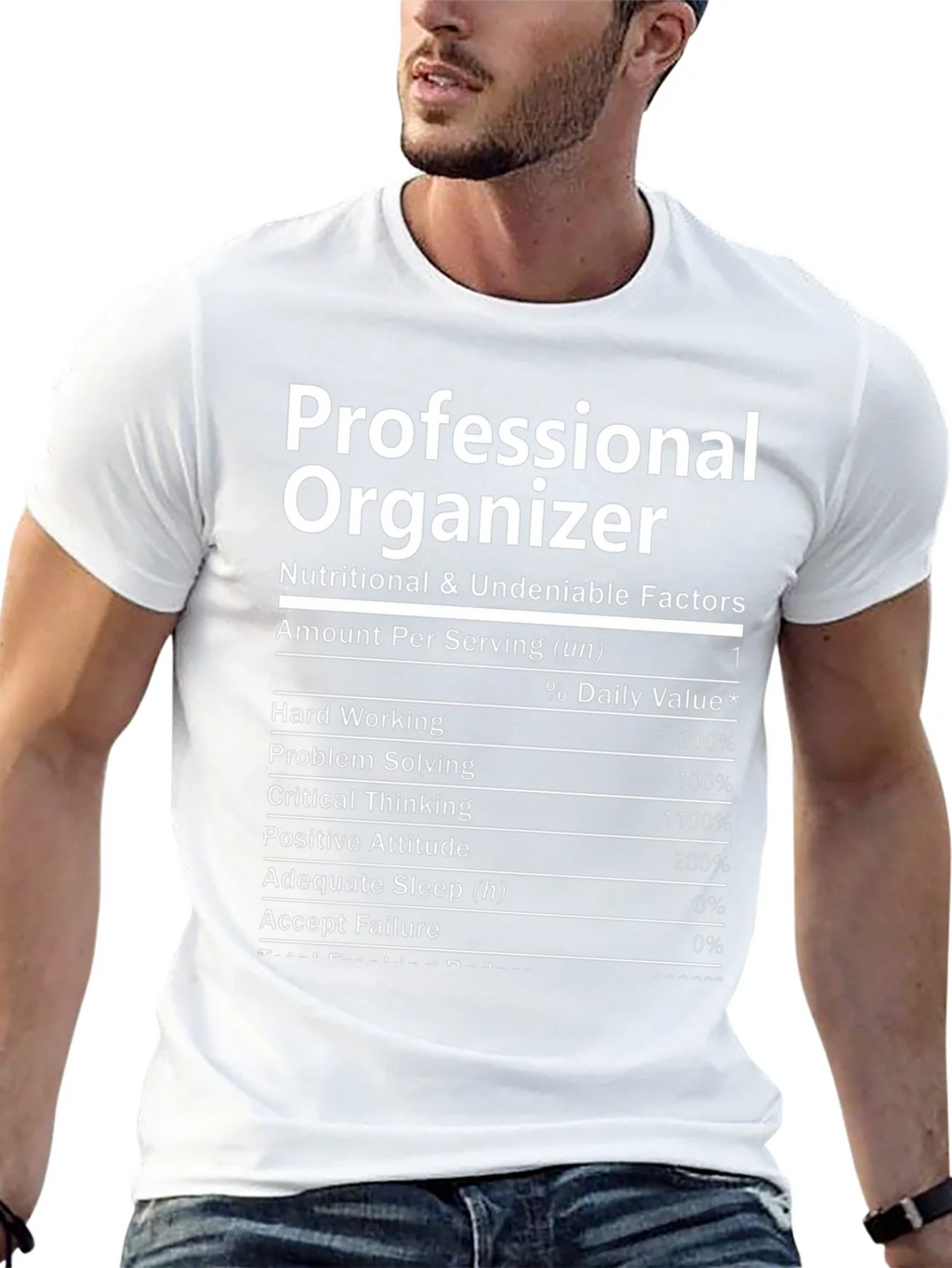 Professional Organizer Nutrition Facts T-Shirt product image 12
