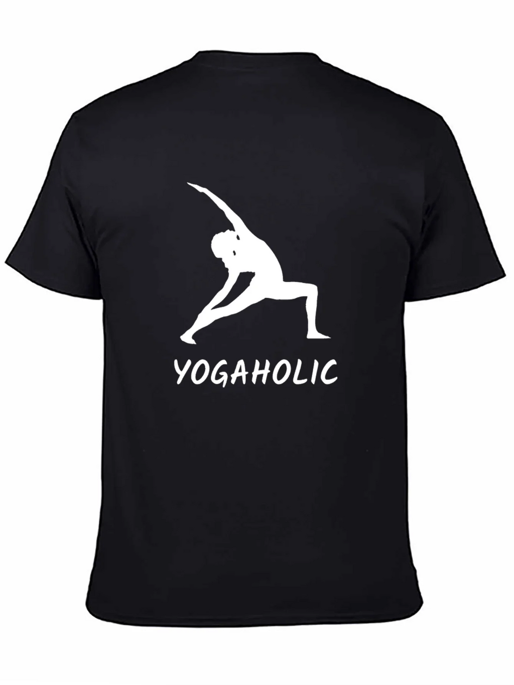 Yogaholic Graphic Tee - Black Cotton T-Shirt product image 4