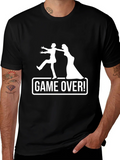 Funny Game Over Wedding Groom T-Shirt product image 1