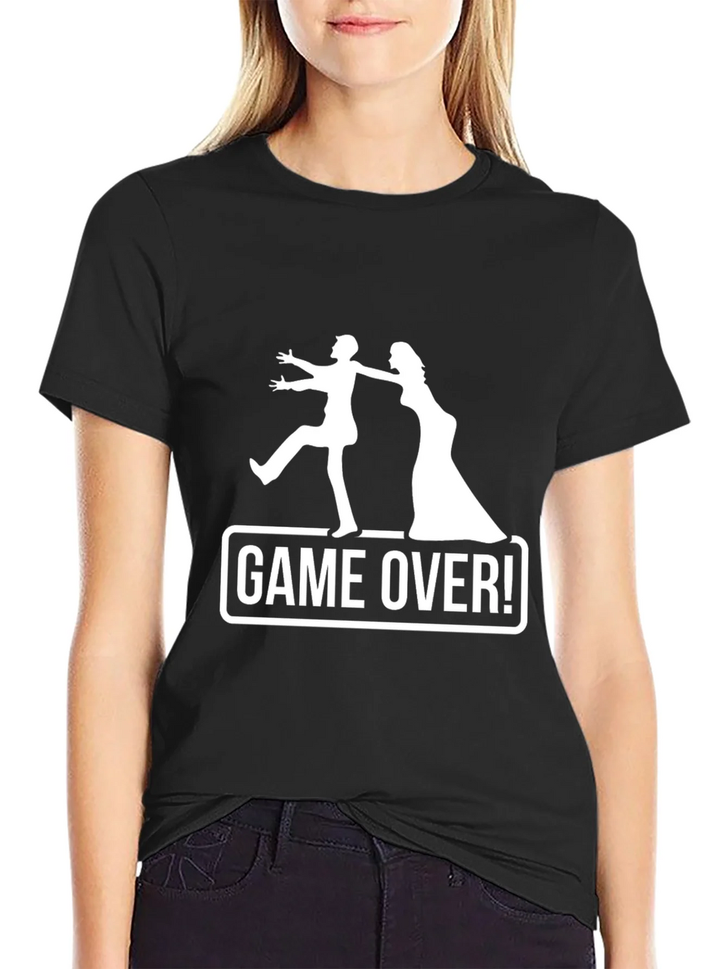 Funny Game Over Wedding Groom T-Shirt product image 2
