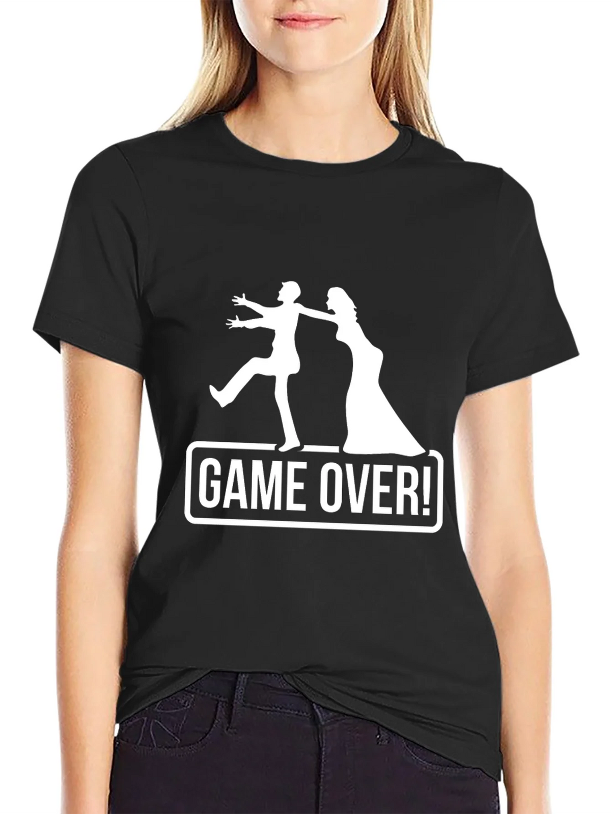 Funny Game Over Wedding Groom T-Shirt product image 2
