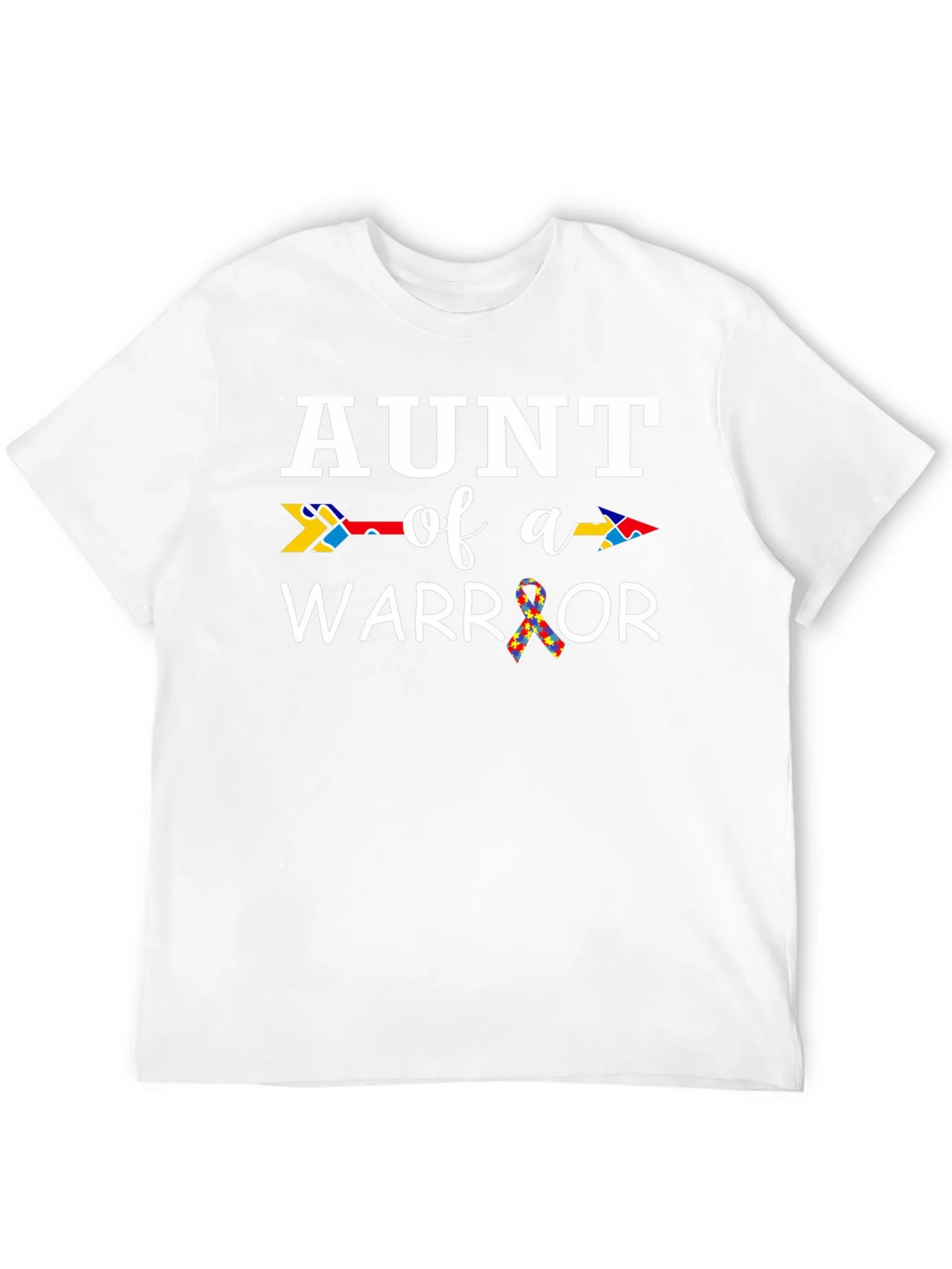 Aunt of a Warrior Autism Awareness T-Shirt product image 11