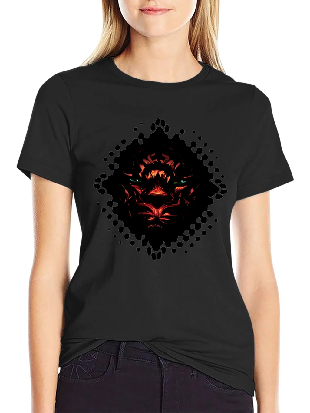 Mens Black Tiger Graphic T-Shirt product image 1