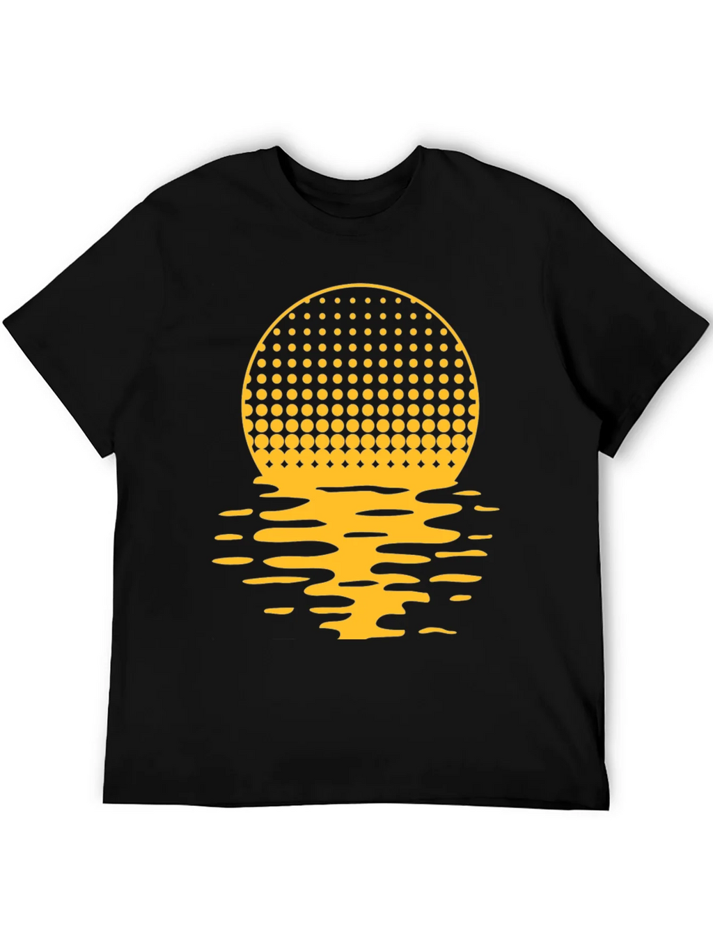 Sunset Halftone Graphic Tee - Black product image 5
