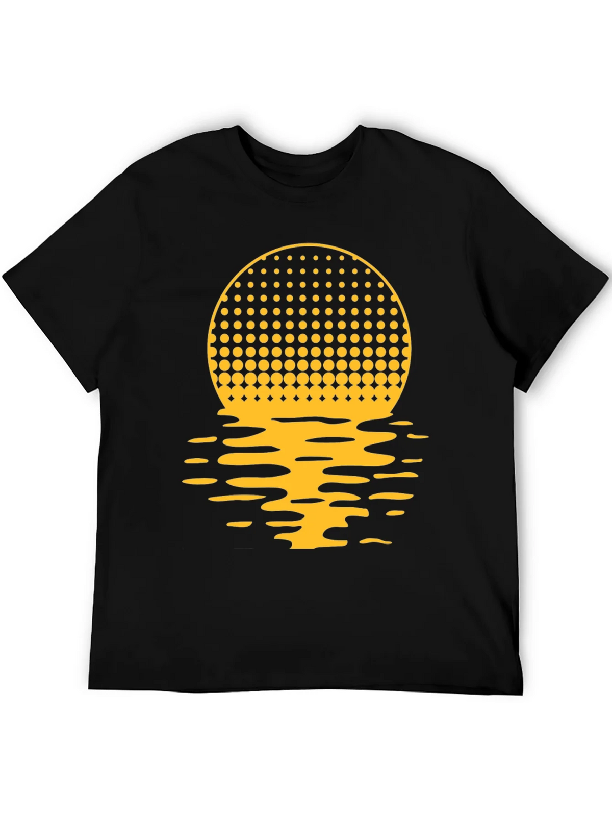 Sunset Halftone Graphic Tee - Black product image 5
