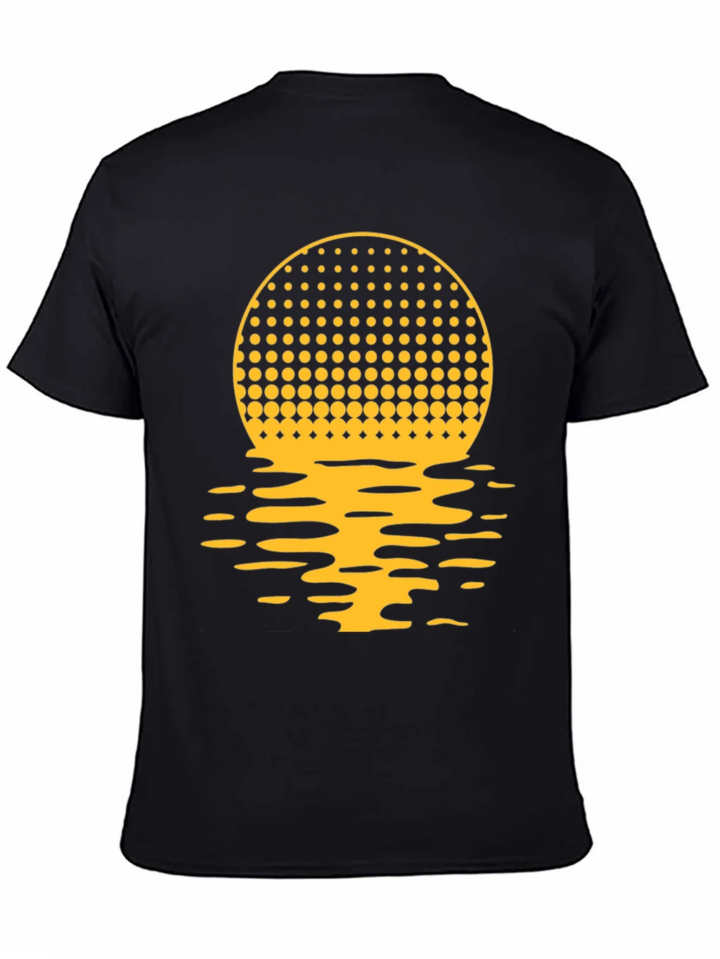 Sunset Halftone Graphic Tee - Black product image 4