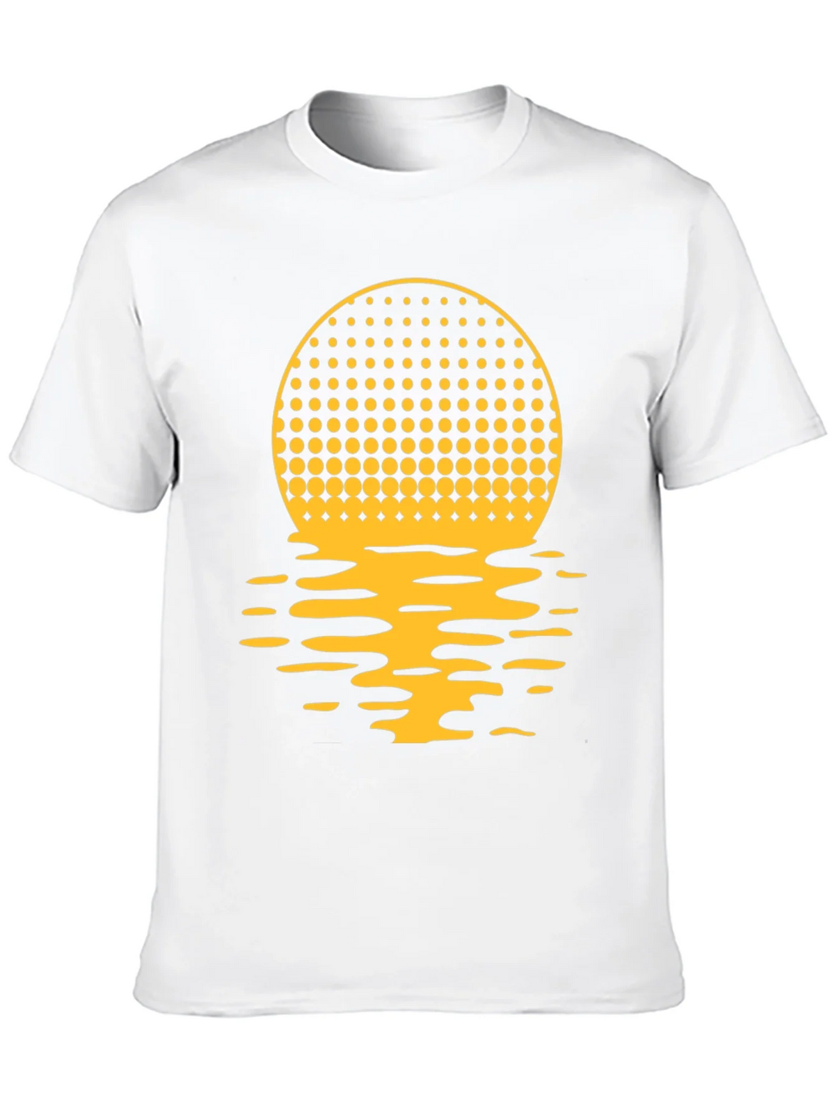Sunset Halftone Graphic Tee - Black product image 9