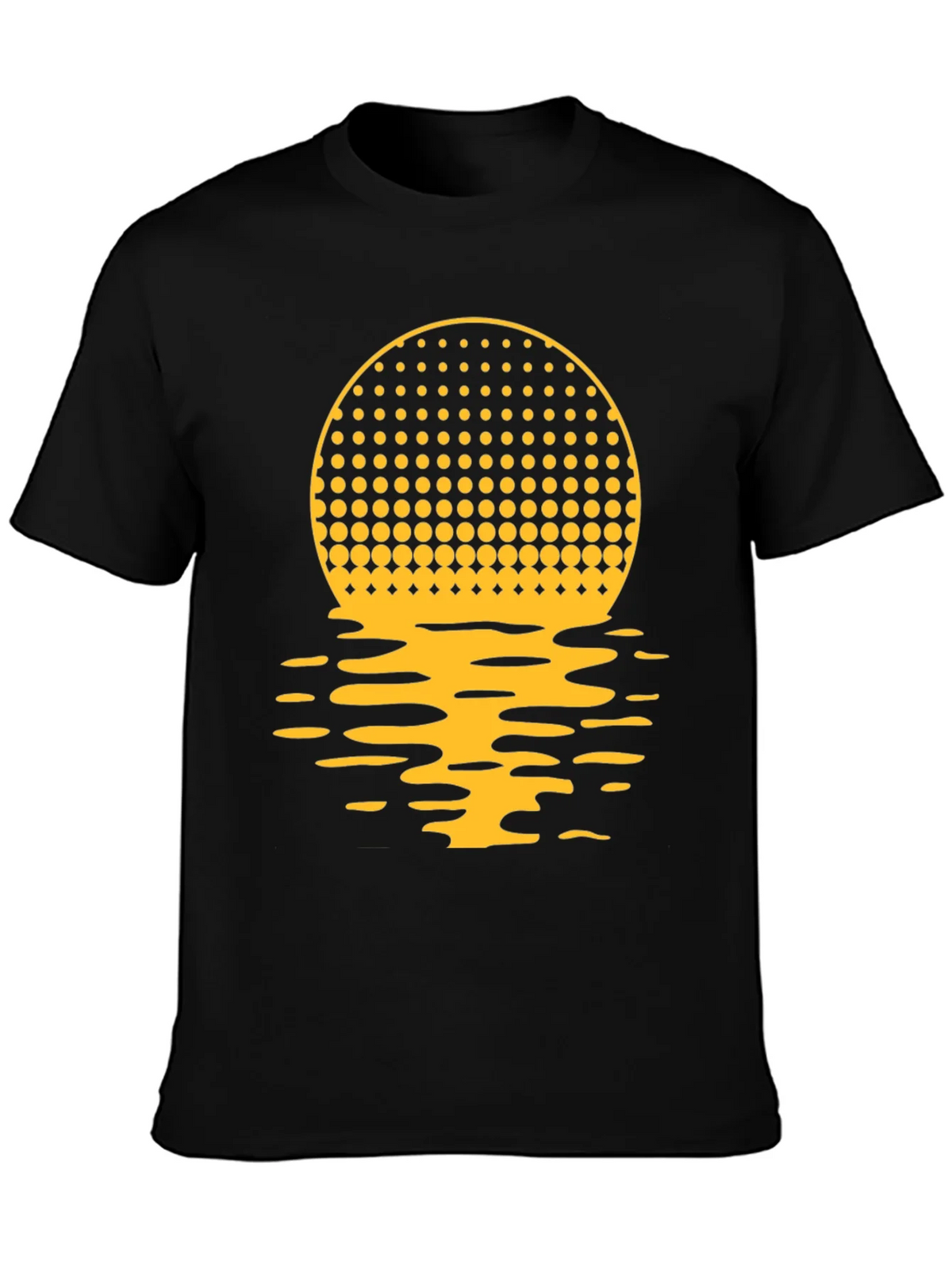 Sunset Halftone Graphic Tee - Black product image 3