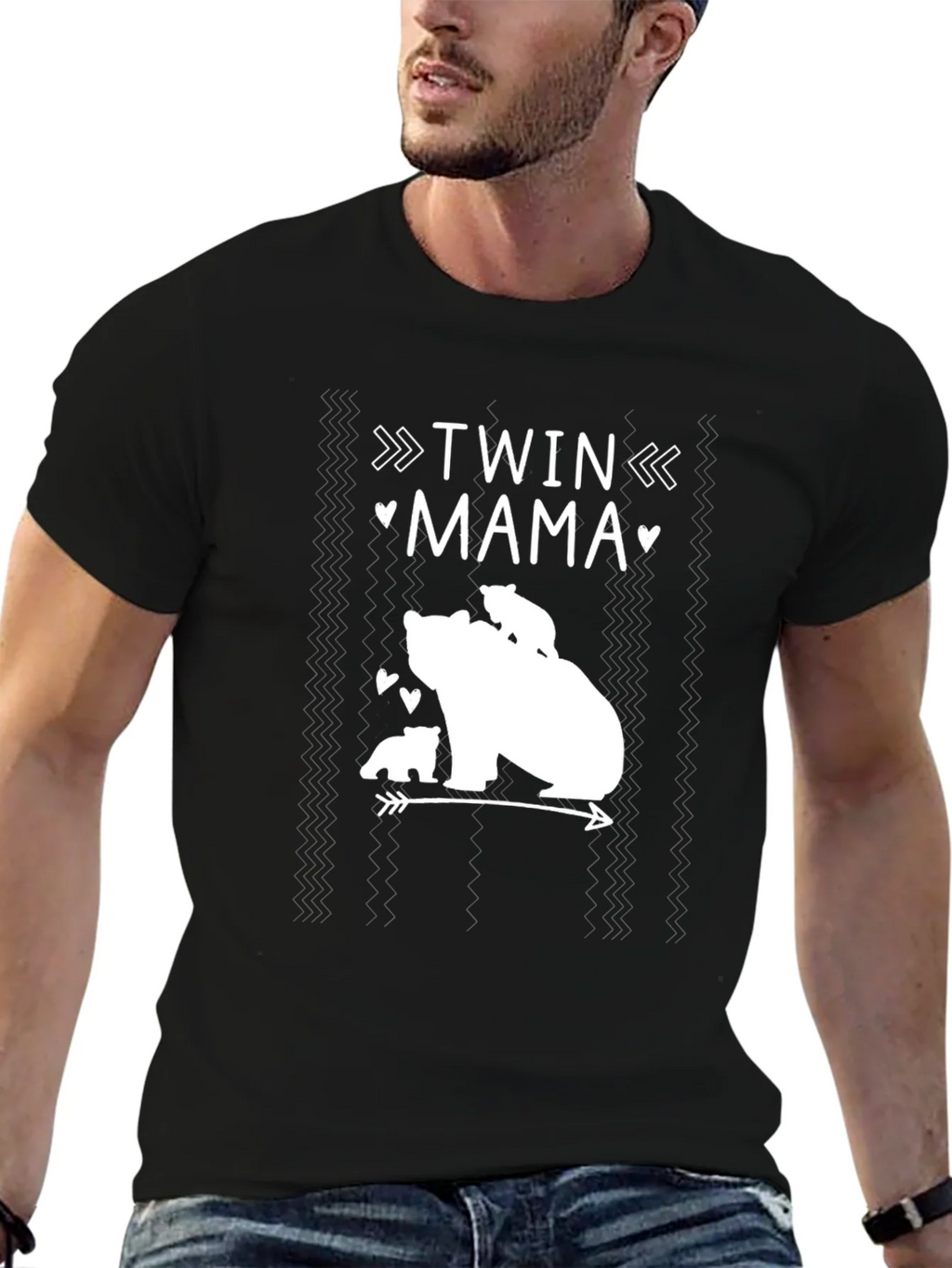 Twin Mama Bear T-Shirt - Adorable Tee product image 6
