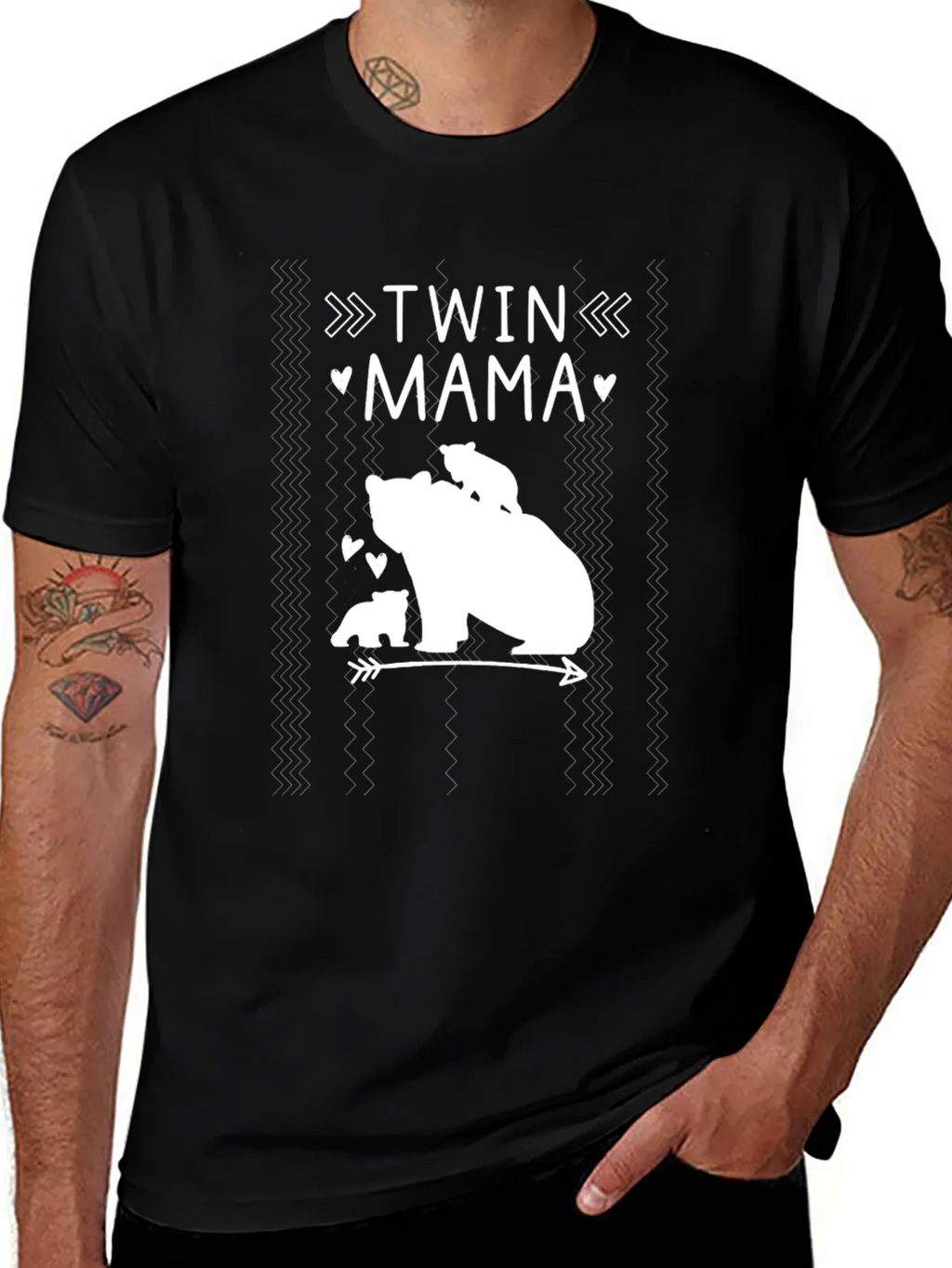 Twin Mama Bear T-Shirt - Adorable Tee product image 1