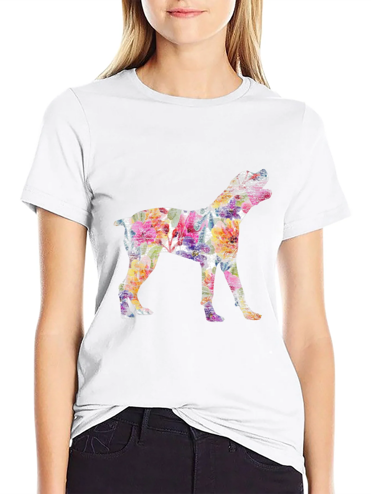 Vibrant Boxer Dog Silhouette Tee - Artistic Animal Lovers product image 8