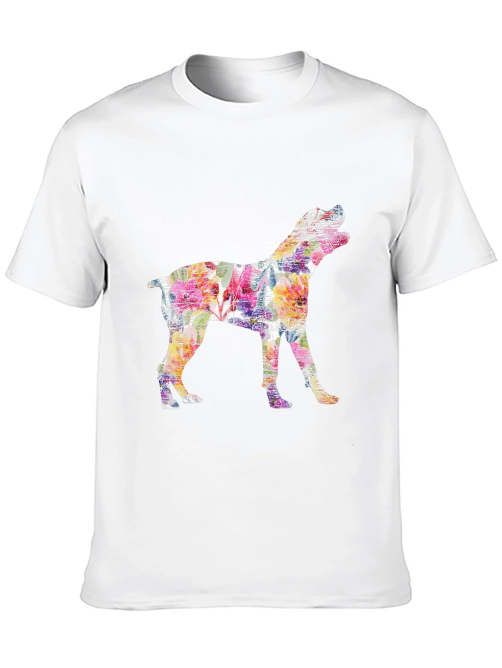 Vibrant Boxer Dog Silhouette Tee - Artistic Animal Lovers product image 9