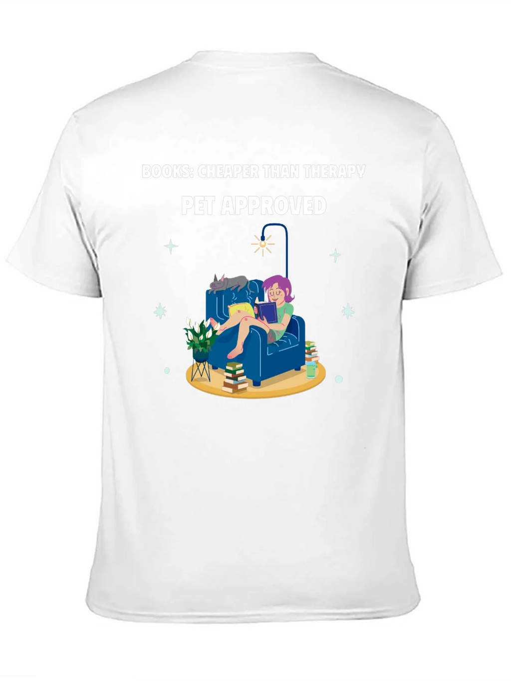 Books: Cheaper Than Therapy T-Shirt product image 10