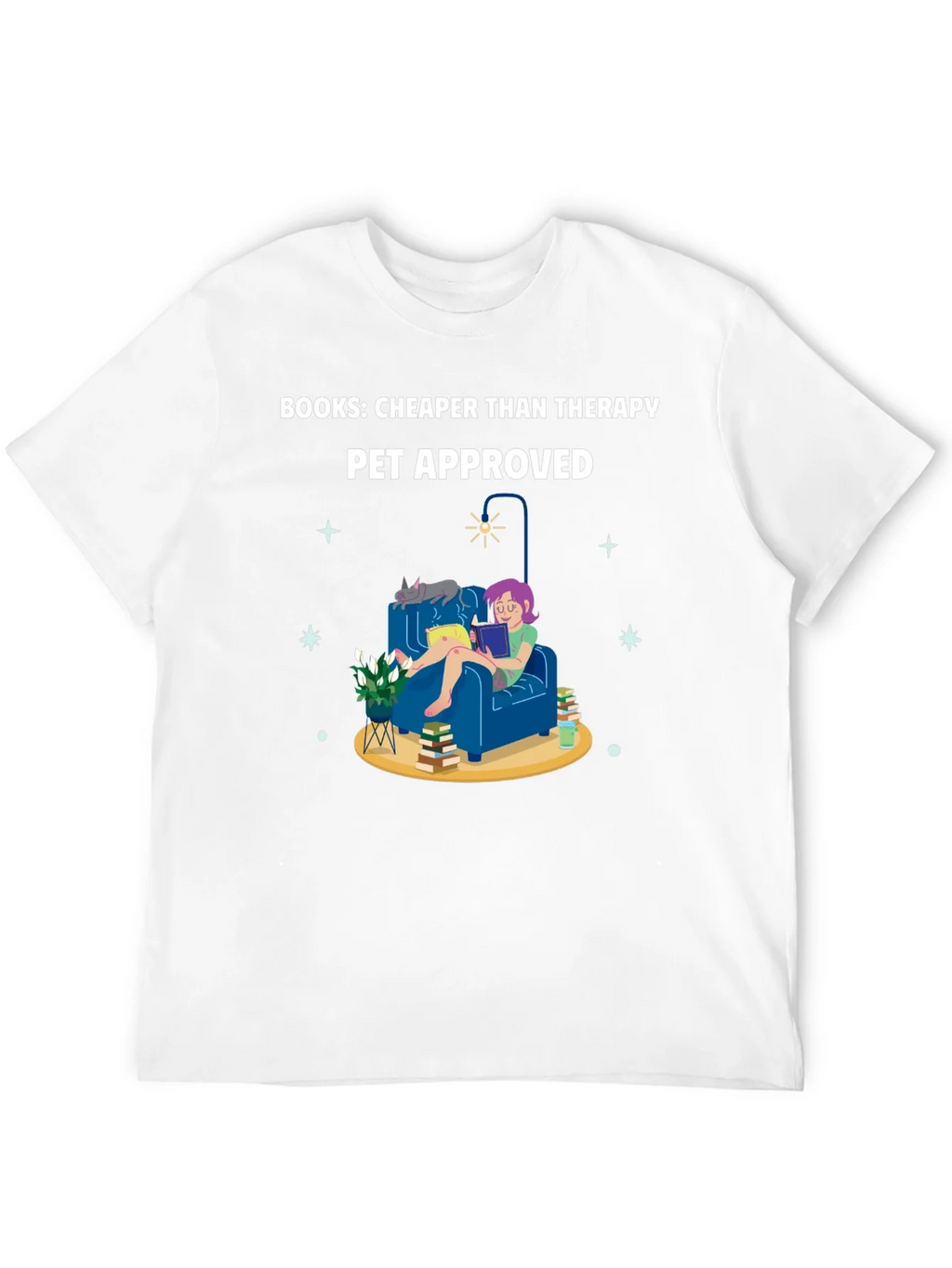 Books: Cheaper Than Therapy T-Shirt product image 11